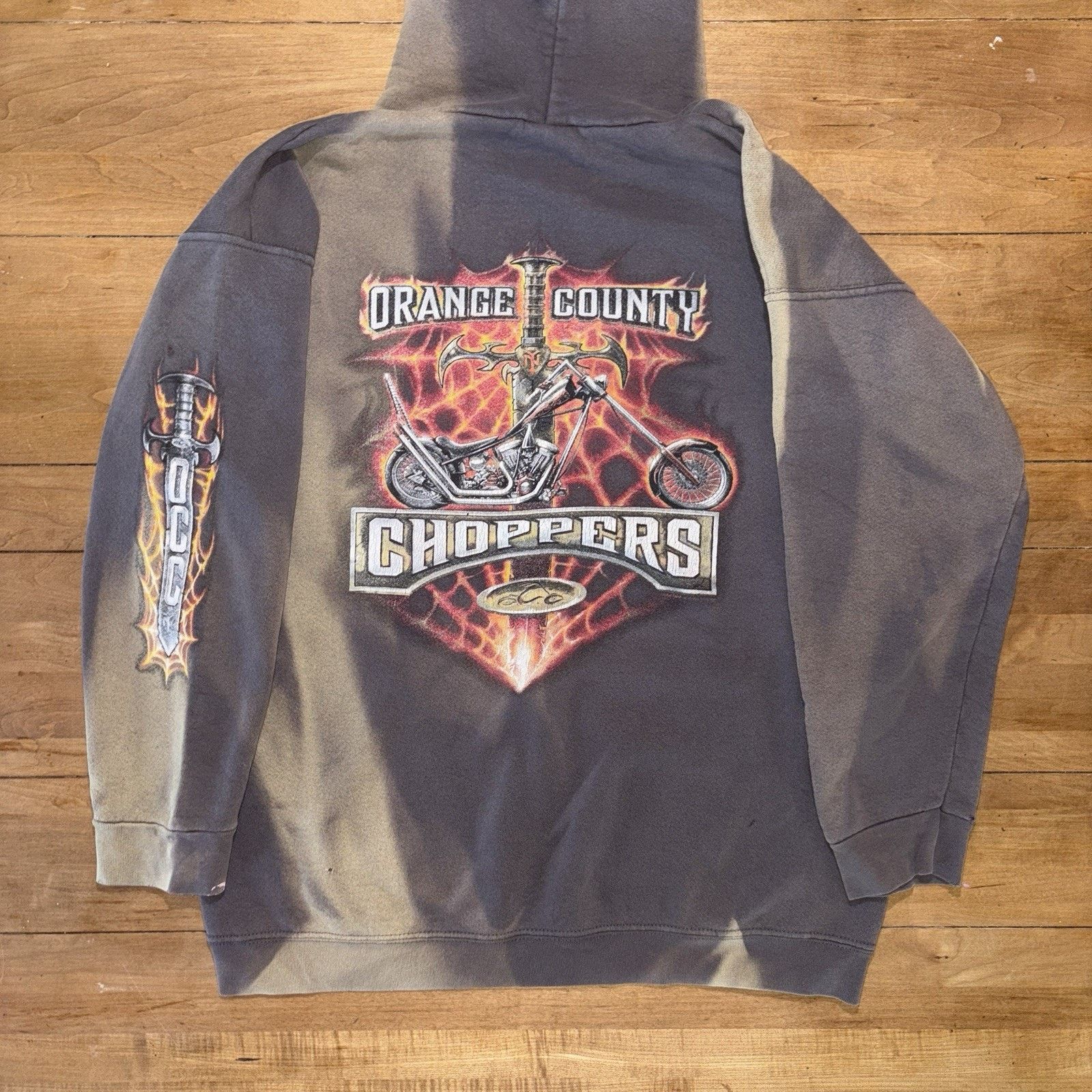 Vintage Vintage Orange Country Choppers Motorcycles pullover hoodie Size US M / EU 48-50 / 2 - 1 Thumbnail
