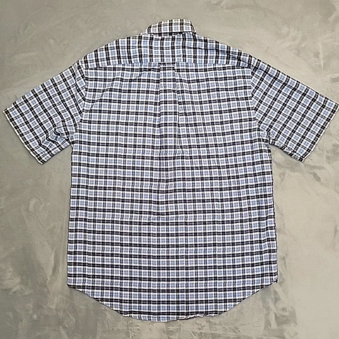 Etro VTG Towncraft Shirt Mens M Blue Black Plaid Button-Down Short Sleeve Retro Size US M / EU 48-50 / 2 - 6 Thumbnail