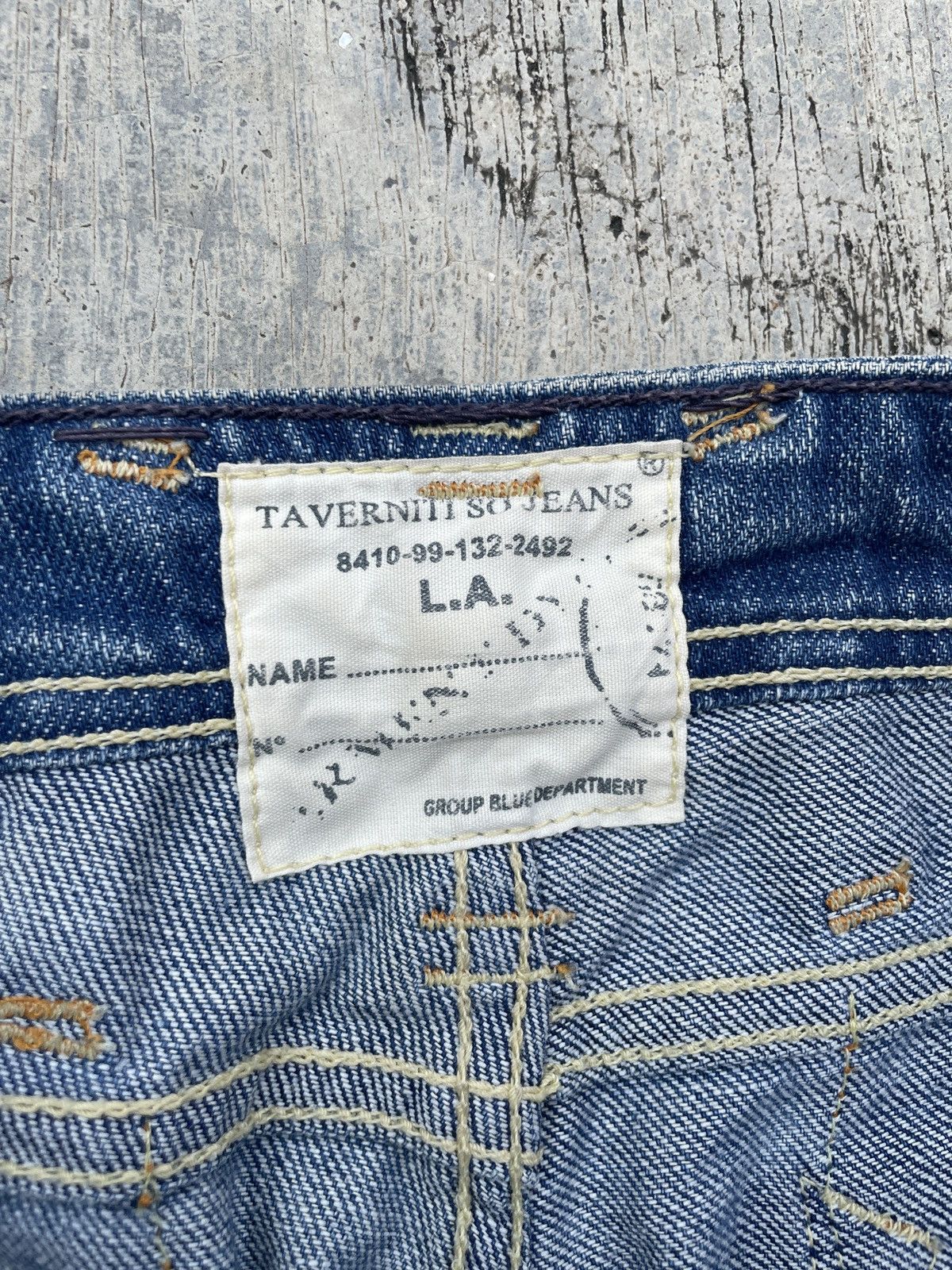 Japanese Brand 2000s JAPANESE BRAND TAVERNITI SO PATCHWORK FLARE JEANS Size US 30 / EU 46 - 3 Thumbnail