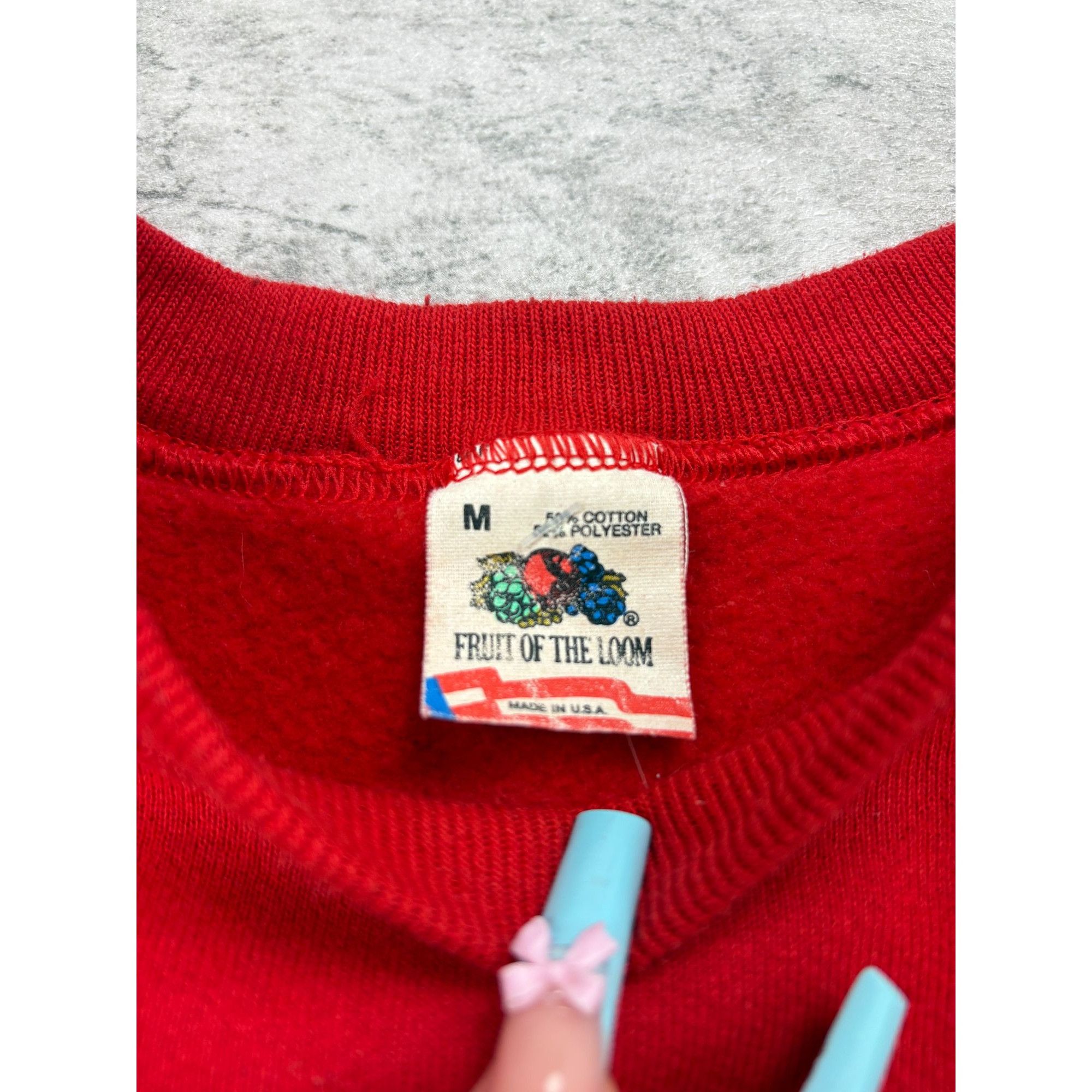 Fruit Of The Loom Vintage 90s Canada’s Wildlife Cute Red Crewneck Size M / US 6-8 / IT 42-44 - 3 Thumbnail