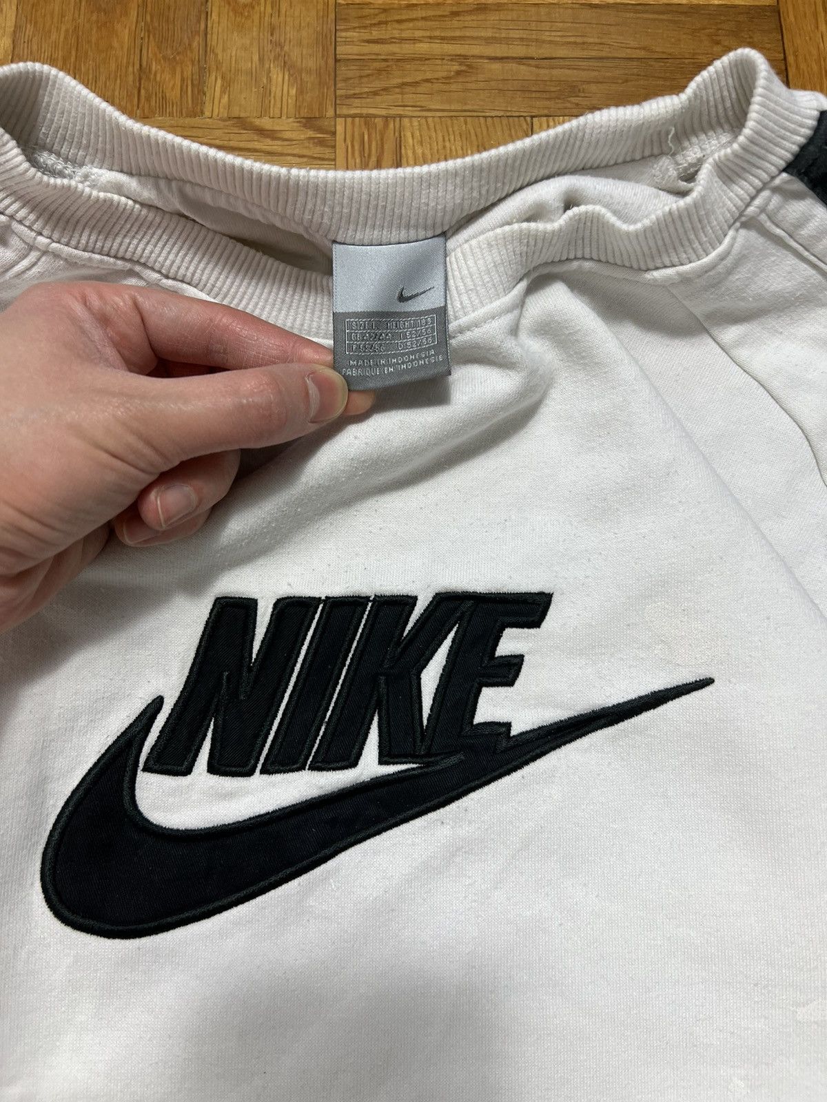Nike × Vintage Sweatshirt Nike big logo vintage 00’s boxy fit Size US L / EU 52-54 / 3 - 2 Thumbnail