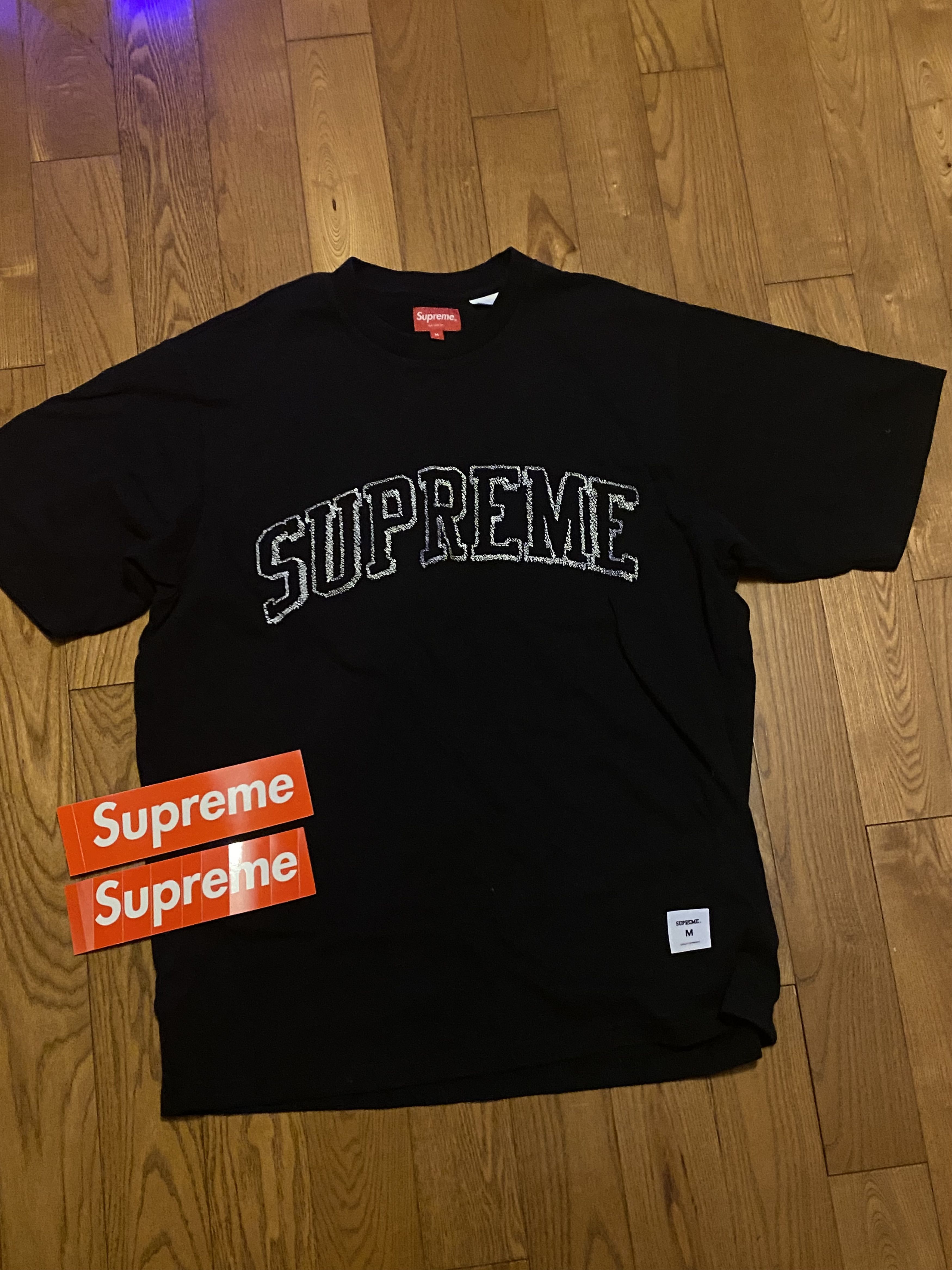 Supreme Supreme sketch embroidered s/s top | Grailed