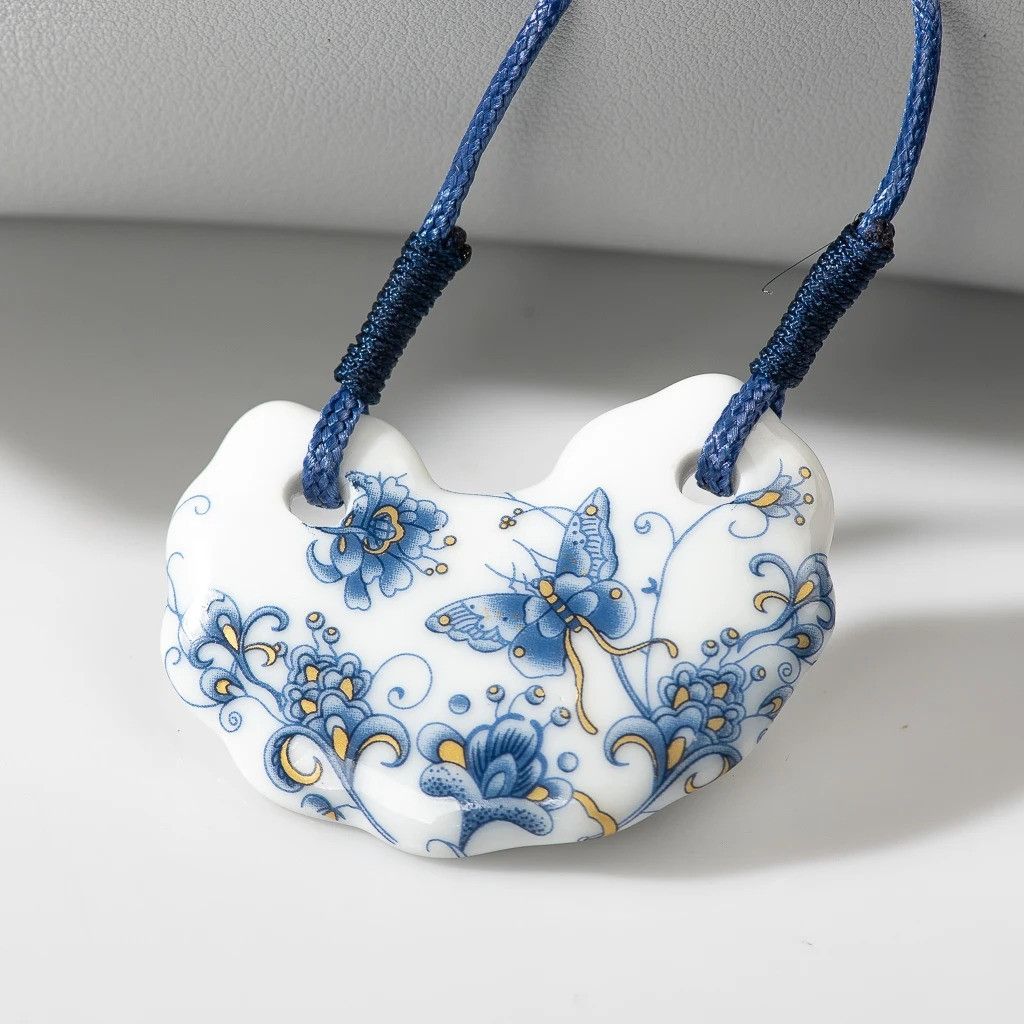 Handmade Butterfly Pendant Necklace Handmade Jewelry Gift For Her Size ONE SIZE - 2 Thumbnail