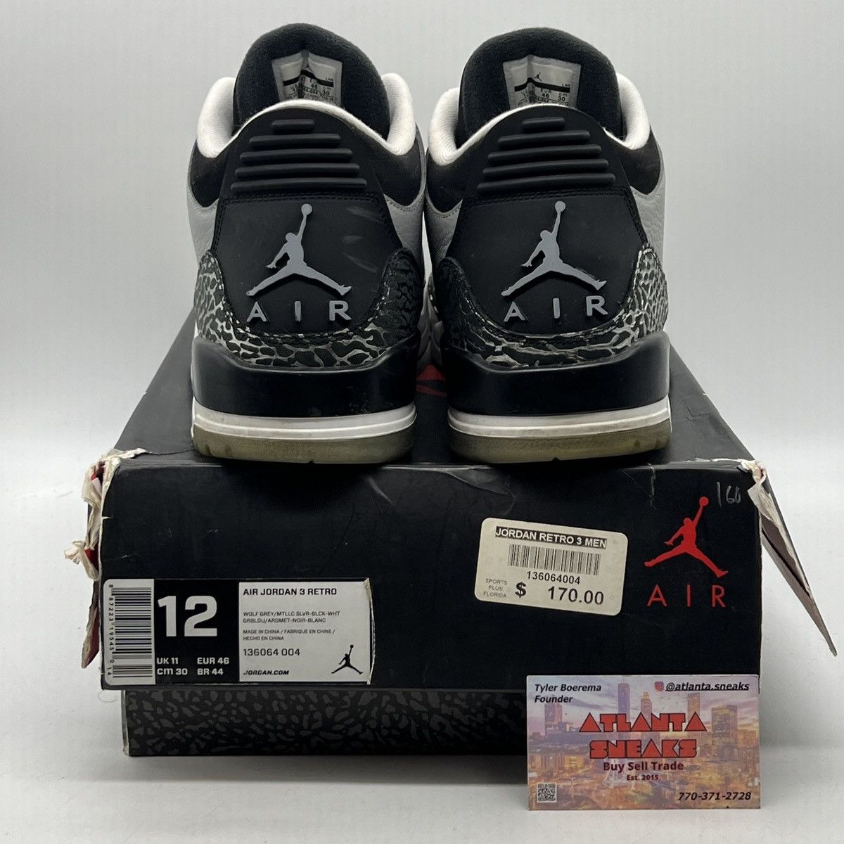 Air Jordan 3 Wolf Grey
