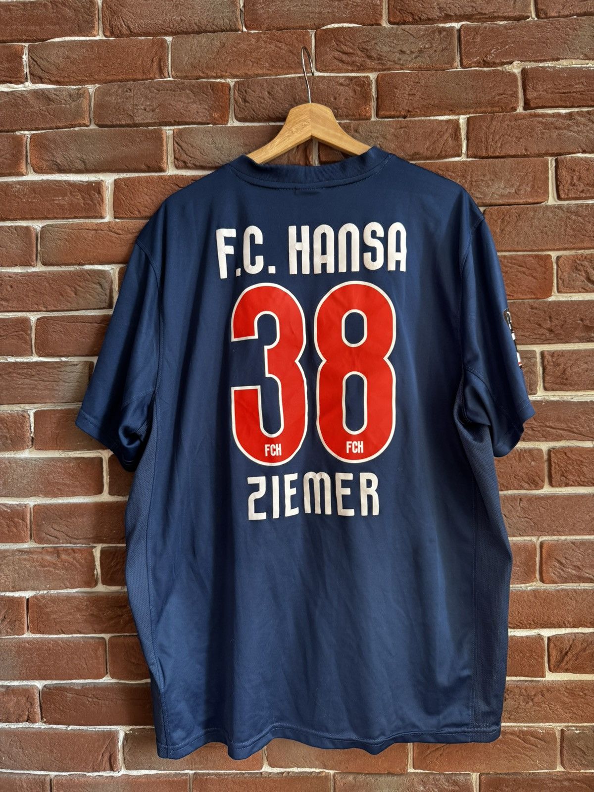 Nike Rare Y2K Nike F.C. Hansa #38 ZIEMER Football Jersey XXL Blu Size US XXL / EU 58 / 5 - 2 Thumbnail
