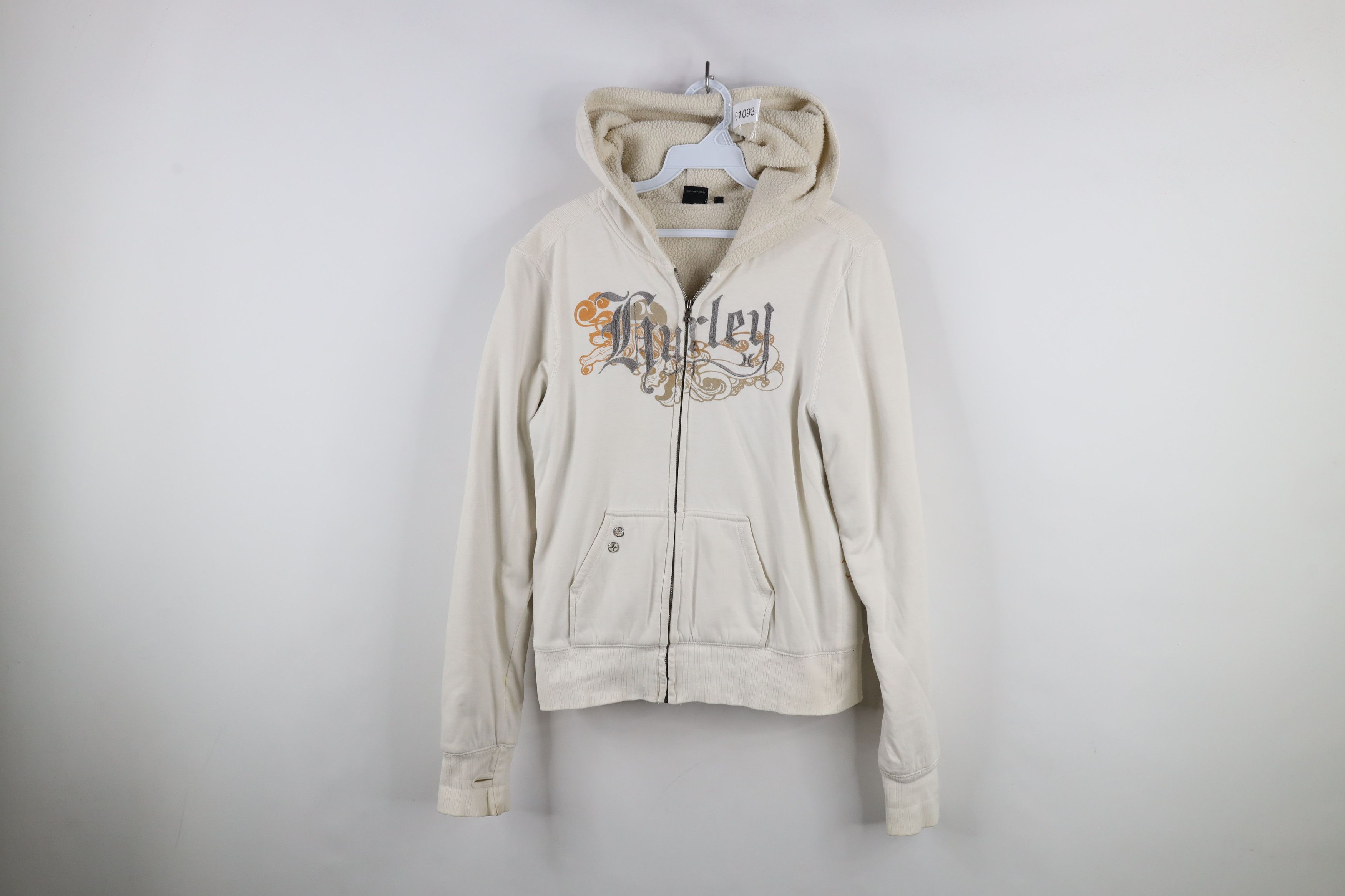 Hurley × Vintage Vintage Y2K Hurley Surfing Deep Pile Fleece Lined Hoodie Size L / US 10 / IT 46 - 1 Thumbnail