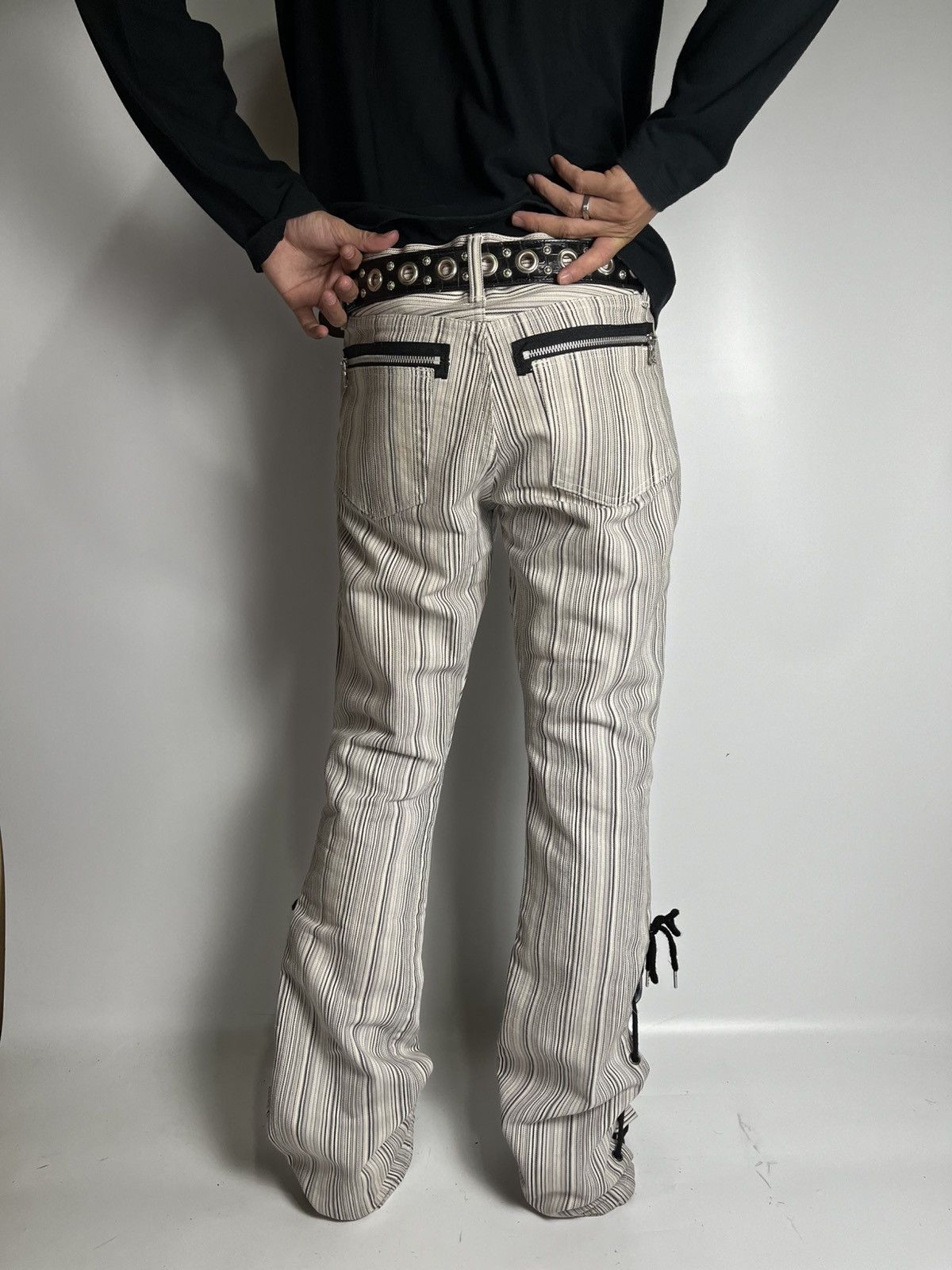 Jean × semanticdesign Lace up semanticdesign hikory pant vkei style japanese brand Size US 30 / EU 46 - 1 Thumbnail