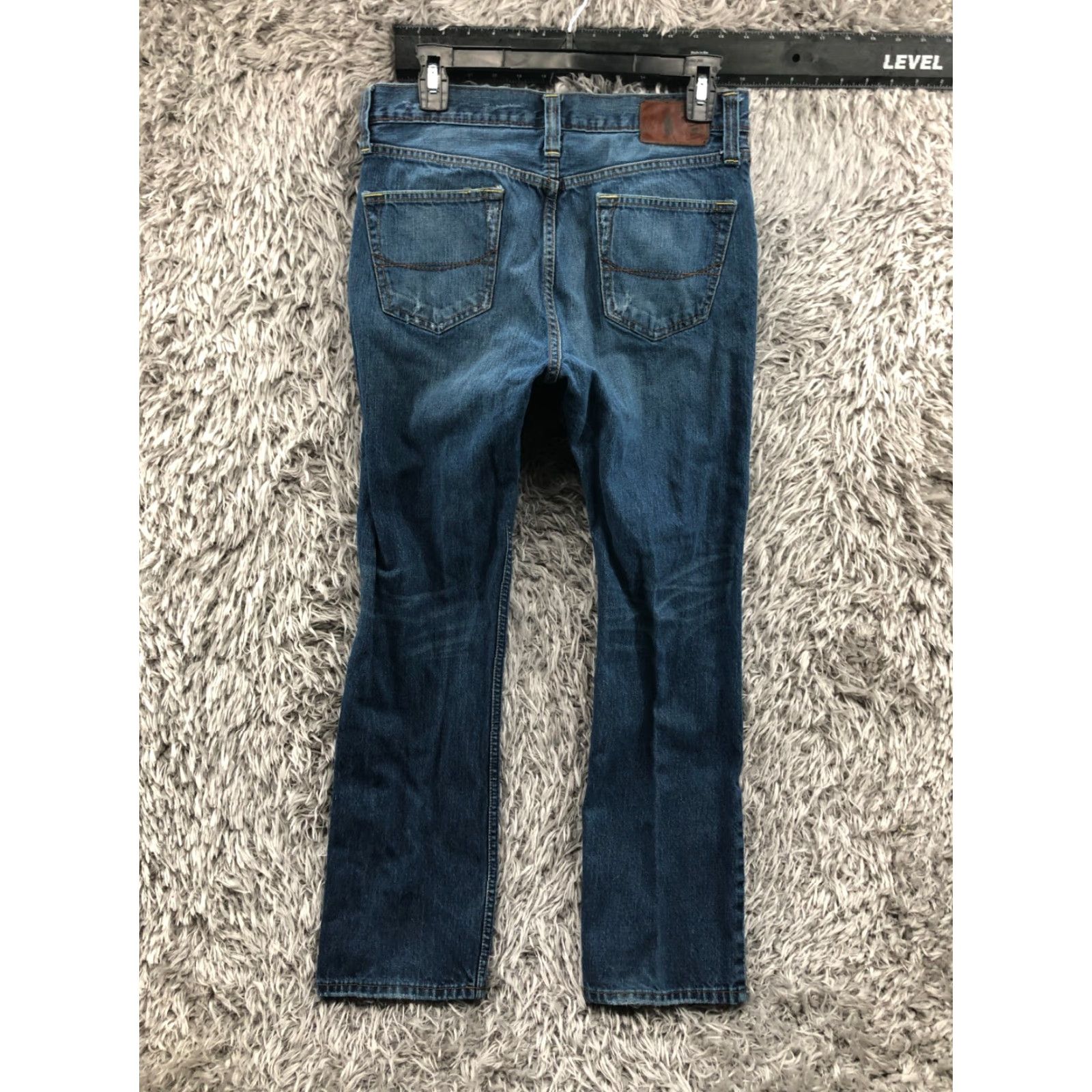 Vintage Bullhead Jeans Slim Straight Bullhead 30x30 Mens Mid Blue Wash Casual Regular Size 30 5-Pocket Denim Cotton Blend Belt Loops Zip Front Vintage No Size US 30 / EU 46 - 7 Thumbnail