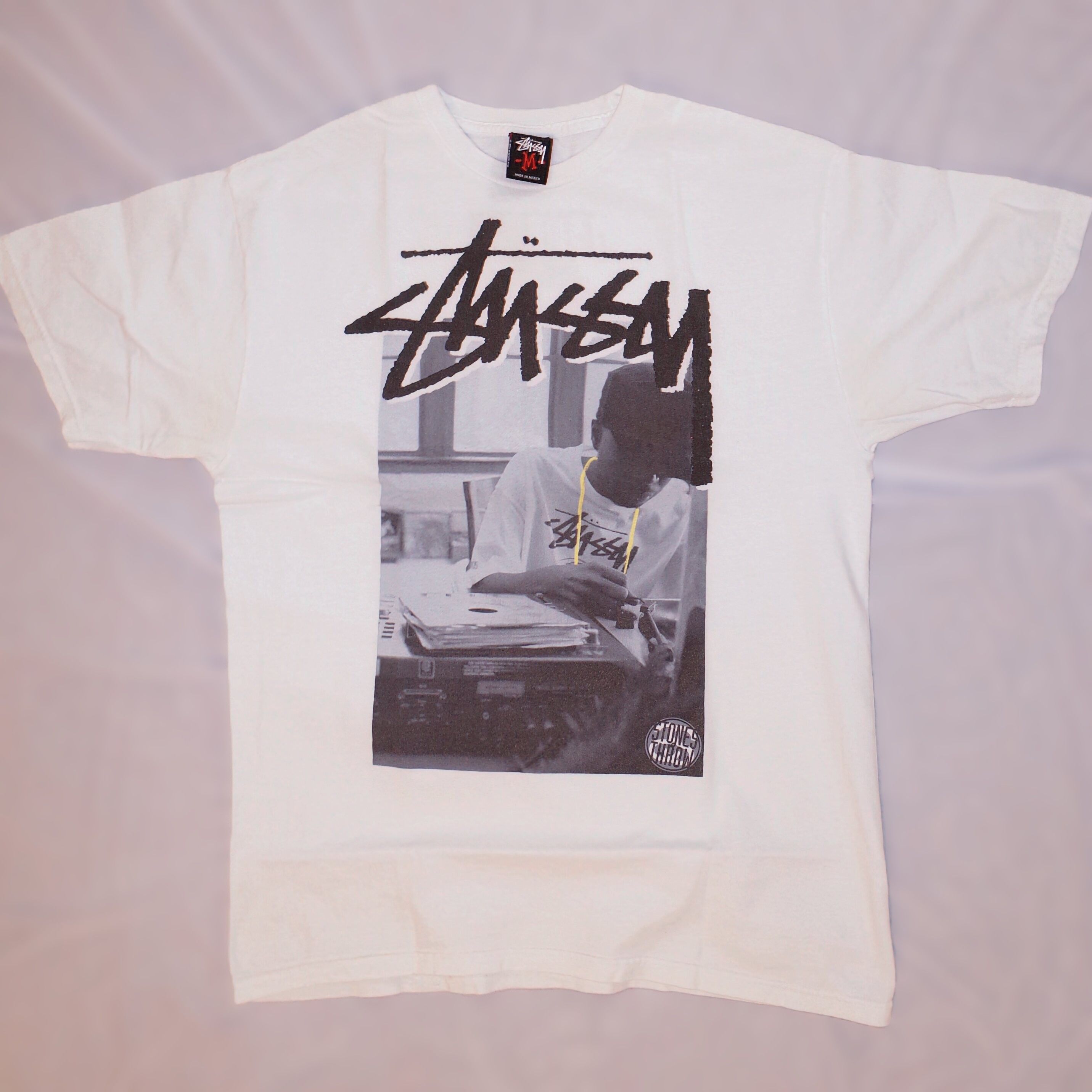 STUSSY J DILLA Tシャツ ホワイト L stones throw Vintage Stussy J Dilla Stones Throw Shirt - TokoPyramid