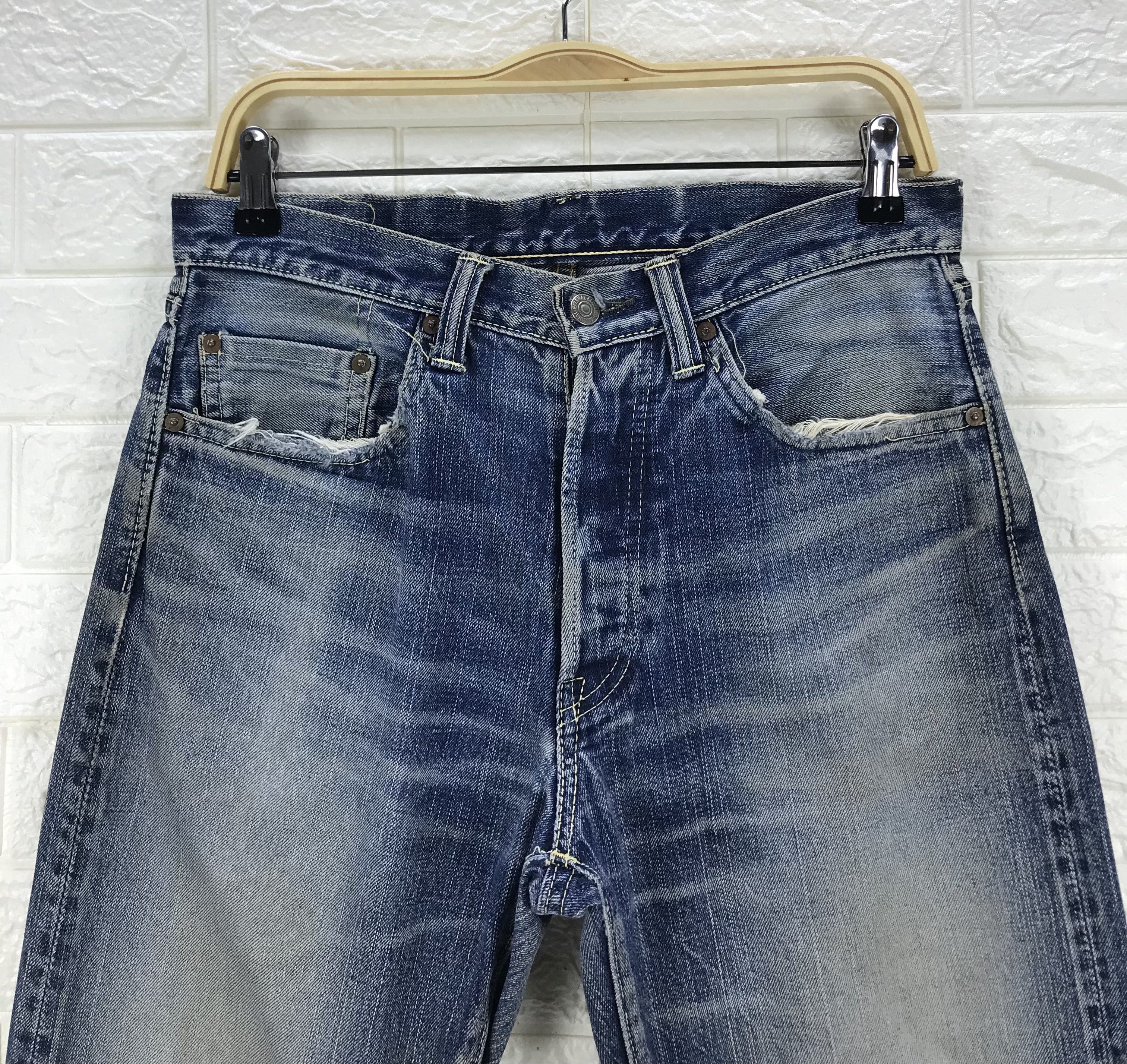 Eternal Vintage Eternal Faded Blue Washed Selvedge Jeans Size US 31 - 3 Thumbnail