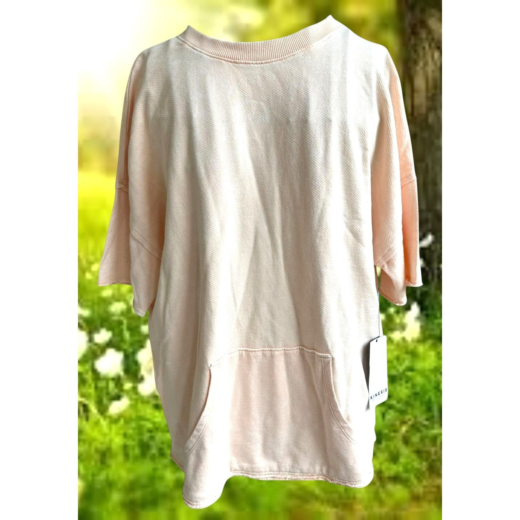 Other NWT Kinesis Rag Top Pullover Large Peach Cotton Casual Kanga Size L / US 10 / IT 46 - 1 Thumbnail