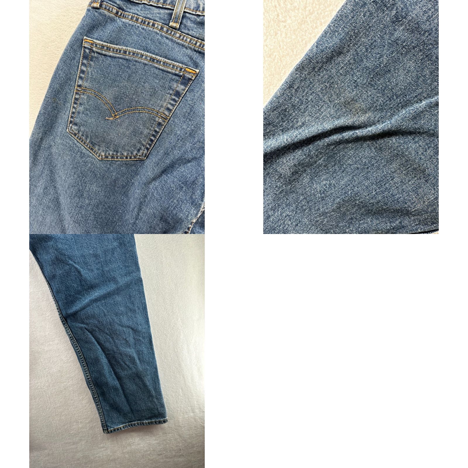 Levi's Levi's 505 Jeans Mens 40x30 Blue Medium Wash Cotton Regular Straight Style Jeans Size US 40 / EU 56 - 9 Thumbnail