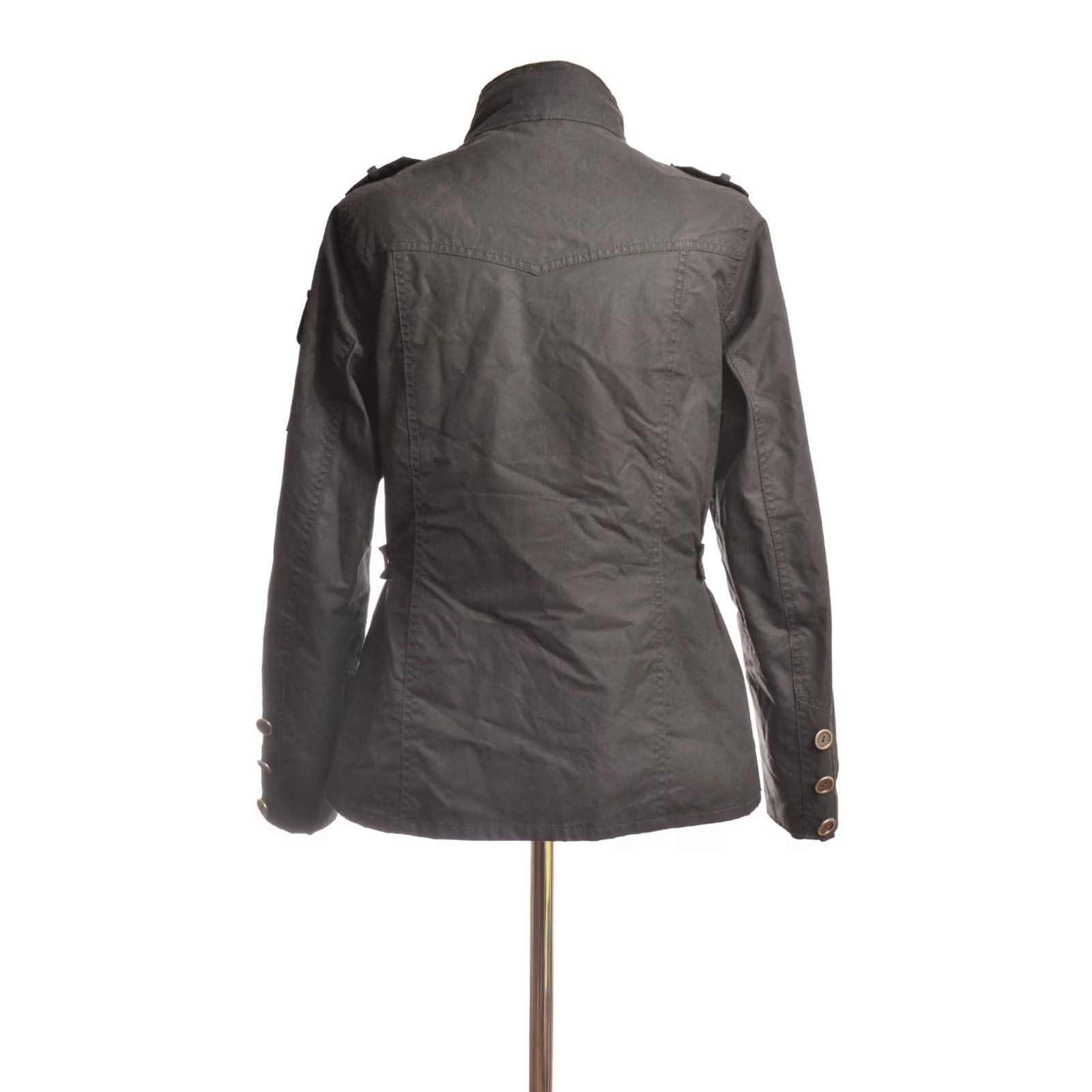 Barbour Barbour Compass Wax Jacket LWX0431BK71 Size UK 12 Women Black Rain Coat DDP Size XL / US 12-14 / IT 48-50 - 6 Thumbnail