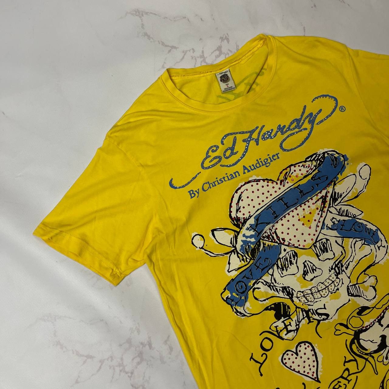 Ed Hardy Ed Hardy × Streetwear × Vintage Ed Hardy T-shirt Size L Y2K Size US L / EU 52-54 / 3 - 4 Thumbnail