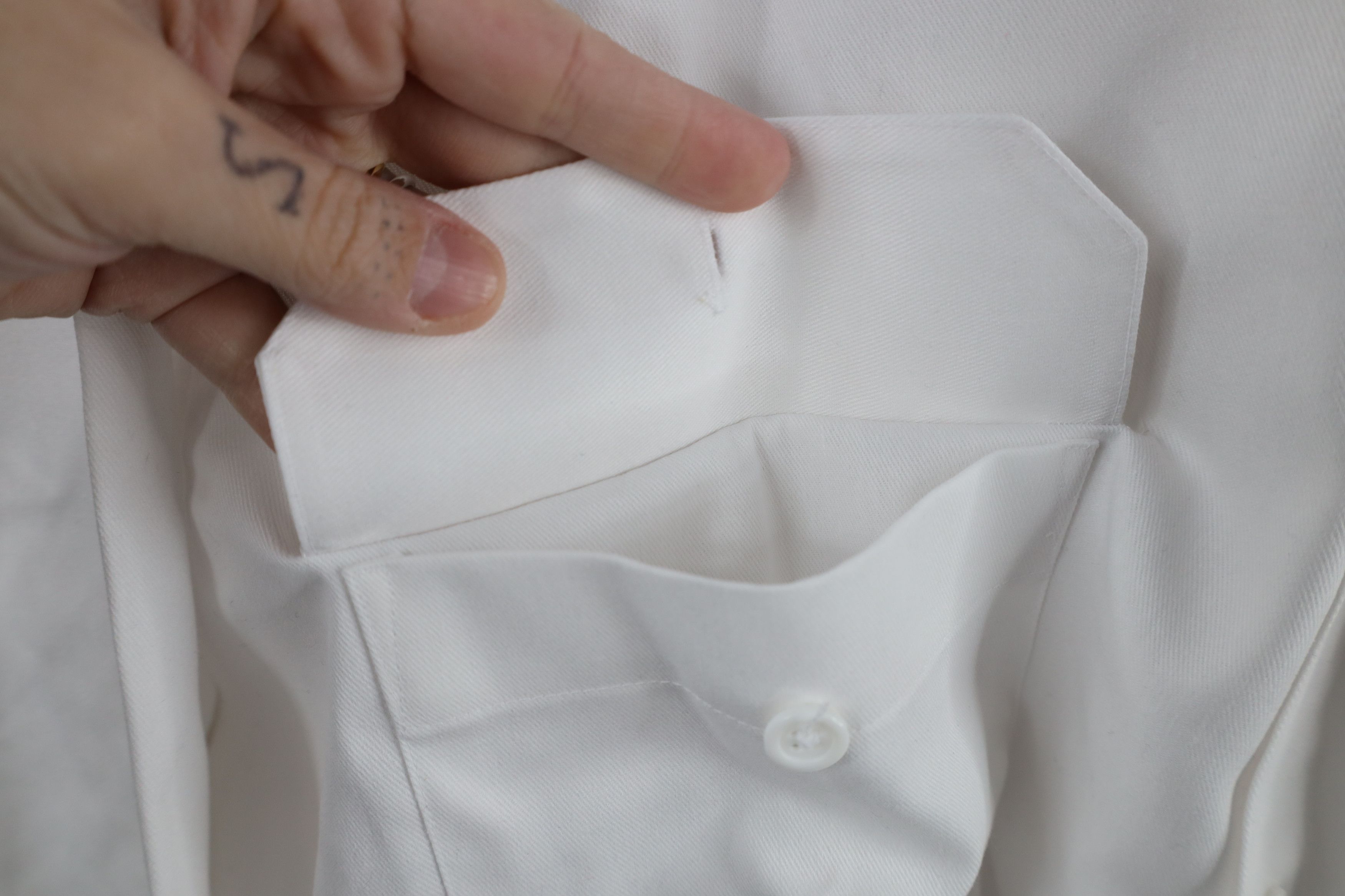 Big Mac × Vintage Deadstock Vintage 90s Big Mac Workwear Button Shirt White Size US L / EU 52-54 / 3 - 8 Thumbnail