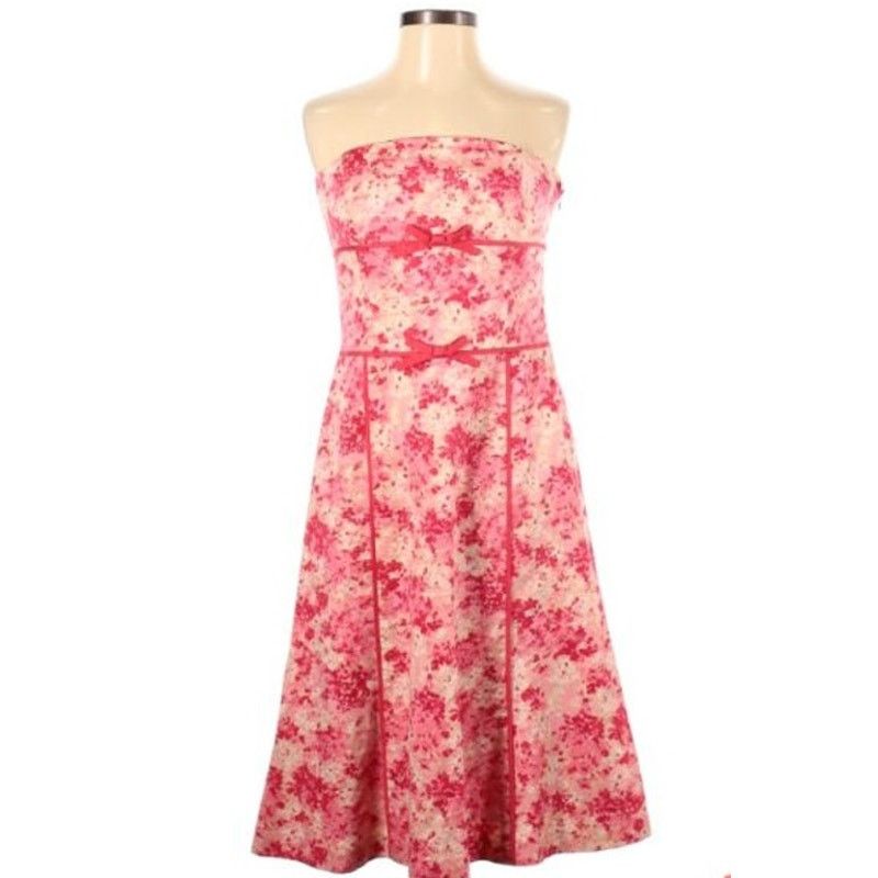 Ann Taylor 6 Petite | ANN TAYLOR Women’s Strapless Fit-and-Flare Dress Size M / US 6-8 / IT 42-44 - 1 Thumbnail