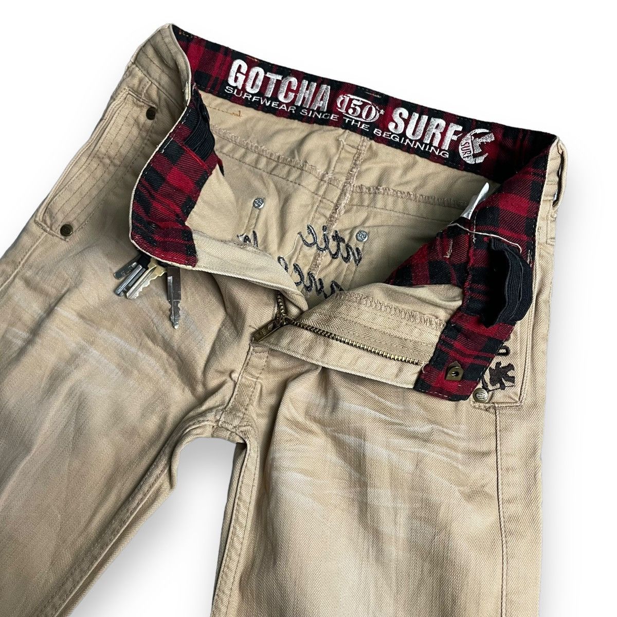 Gotcha Y2K GOTCHA SURFWEAR EMBROIDERED WORDING HEAVYWEIGHT PANTS Size US 28 / EU 44 - 7 Thumbnail