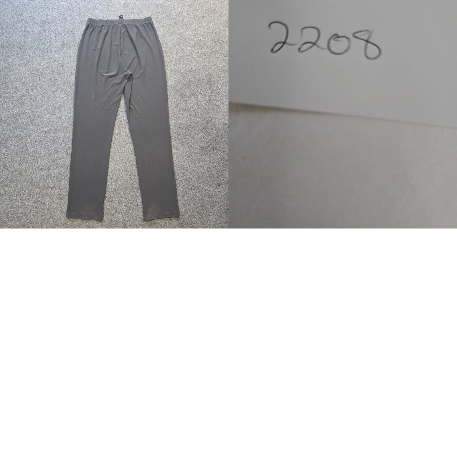 Vintage Clara Sun Woo Pants Womens Medium Gray Stretchy Slinky Pull On Casual Basic Size 28" / US 6 / IT 42 - 8 Thumbnail