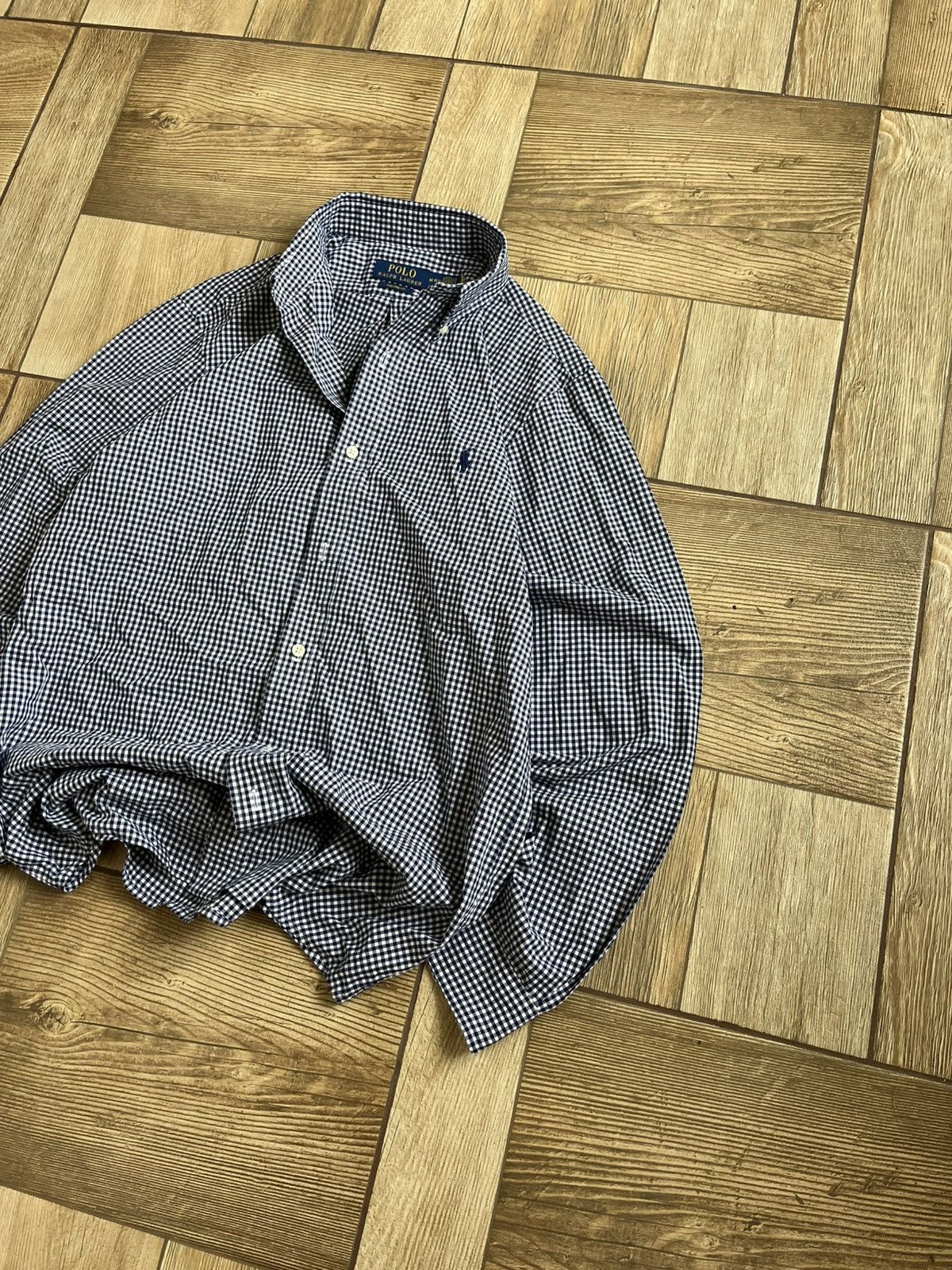 Polo Ralph Lauren Vintage Polo Ralph Lauren Check Shirt / 90s Classic Fit Size US M / EU 48-50 / 2 - 2 Thumbnail