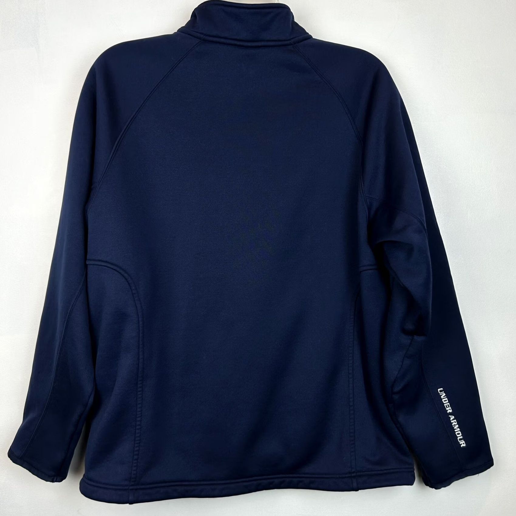 Under Armour Under Armour Jacket Mens M Navy Blue Full Zip Pockets Solid Casual Layer Size US M / EU 48-50 / 2 - 2 Thumbnail