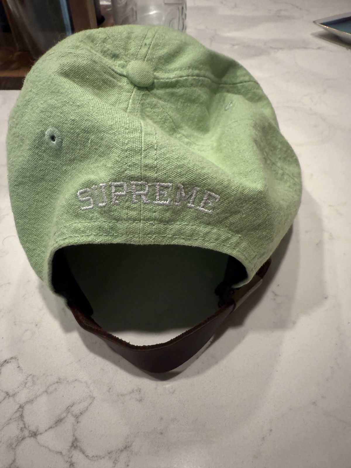 Supreme Supreme Washed Chambray S Logo 6 Panel | Grailed