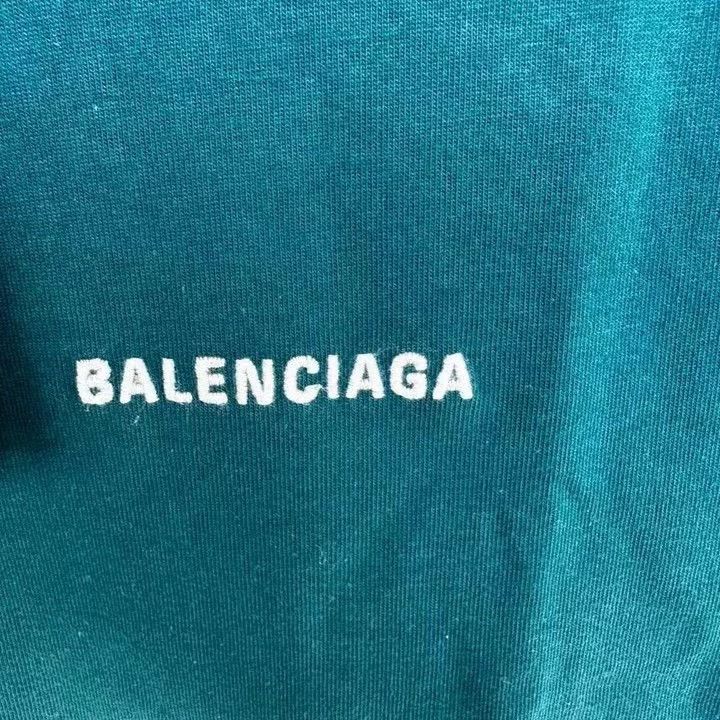 Balenciaga Balenciaga Lake green embroidered front and back logo shor Size US S / EU 44-46 / 1 - 3 Thumbnail