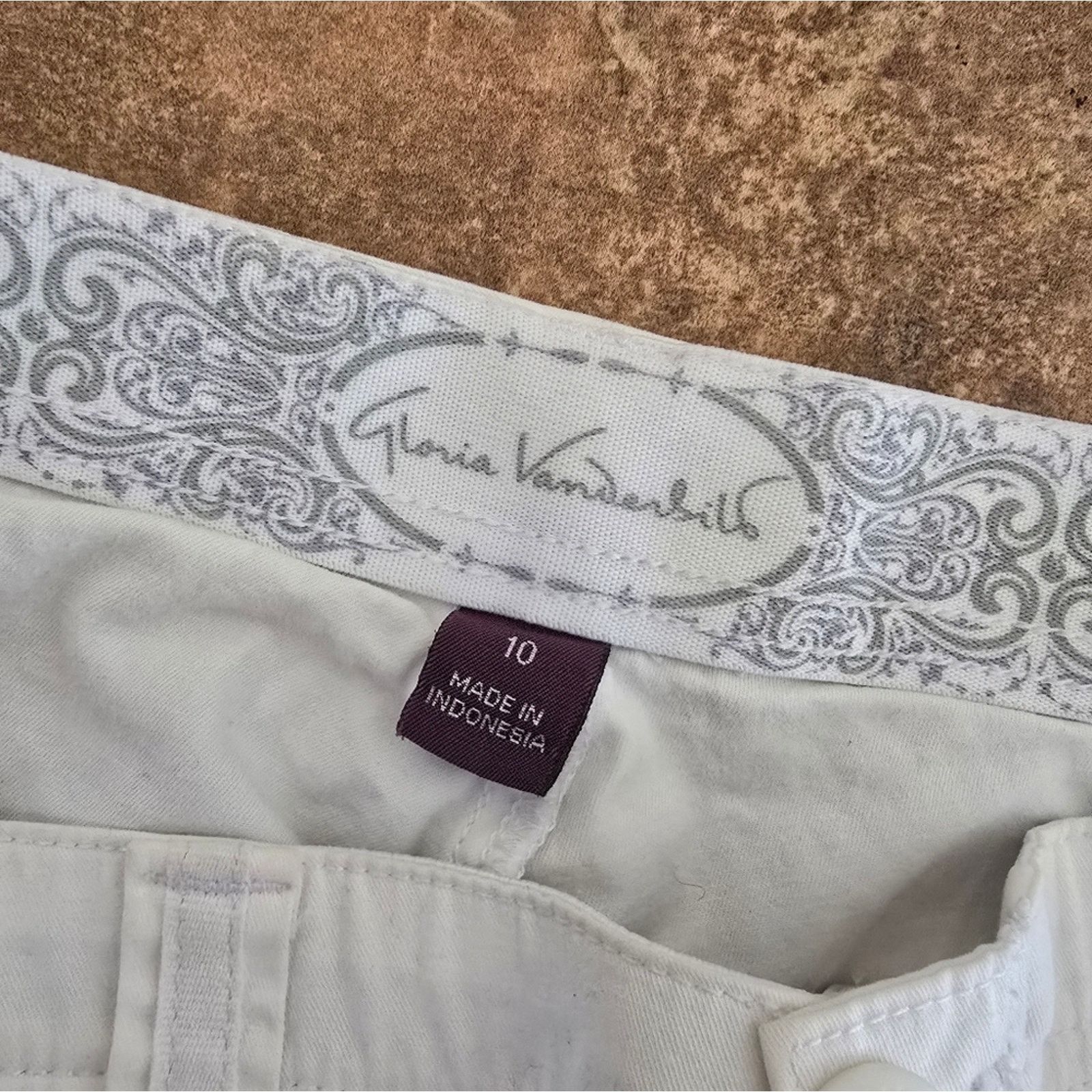 Gloria Vanderbilt White | GLORIA VANDERBILT | Casual Capri Size 32" / US 10 / IT 46 - 3 Thumbnail