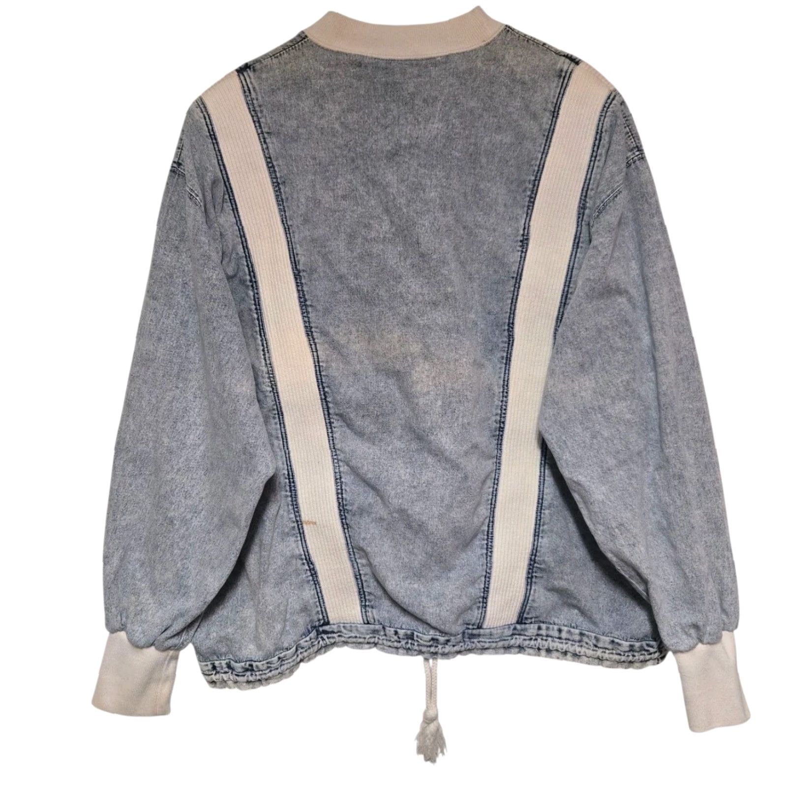 Vintage VINTAGE Newport Sweatshirt Womens Denim Blue 2XL Long Sleeve Pullover 1990s Activewear Crewneck Rare Size XXL / US 16-18 / IT 52-54 - 7 Thumbnail