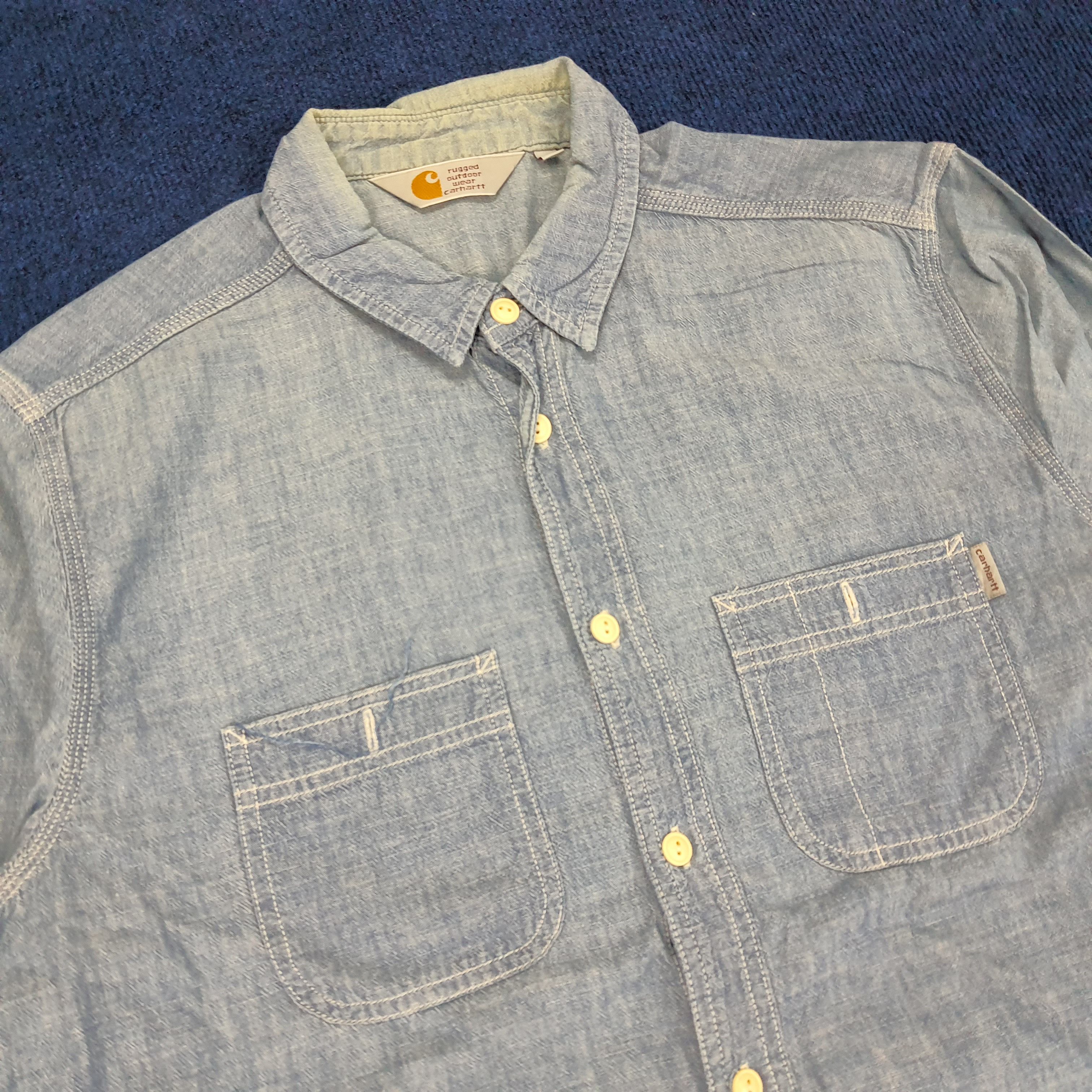 Carhartt × Vintage Vintage Carhartt Rugged Outdoor Wear Shirt Size US M / EU 48-50 / 2 - 2 Thumbnail