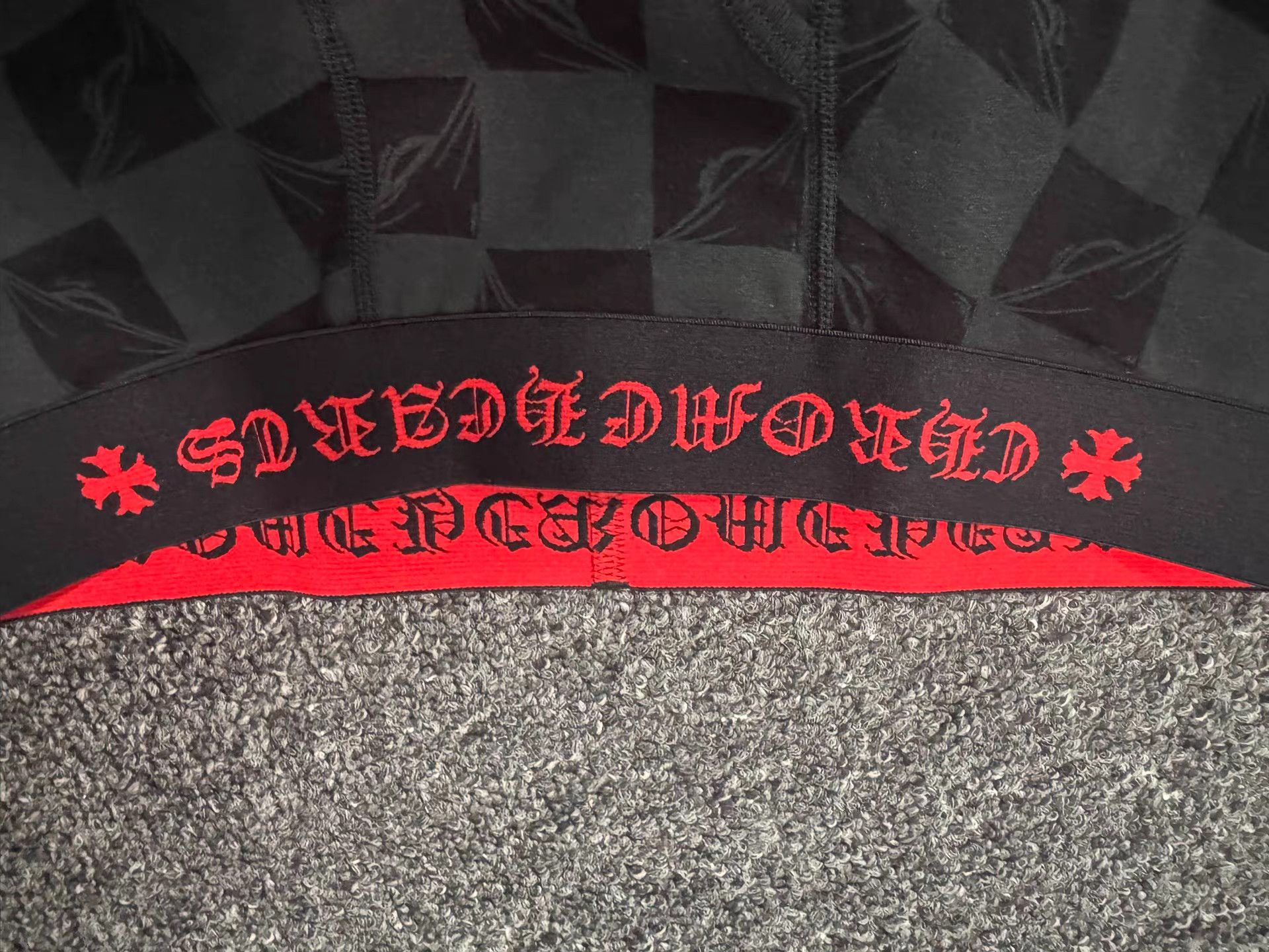 Chrome Hearts Chrome Hearts Logo Print Checkered Boxer Briefs K13 Size US 35 - 5 Thumbnail