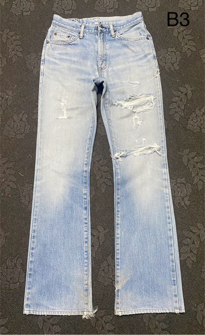 Edwin 💥FLARE💥VINTAGE EDWIN DISTRESSED DENIM JEANS Size US 29 - 1 Thumbnail