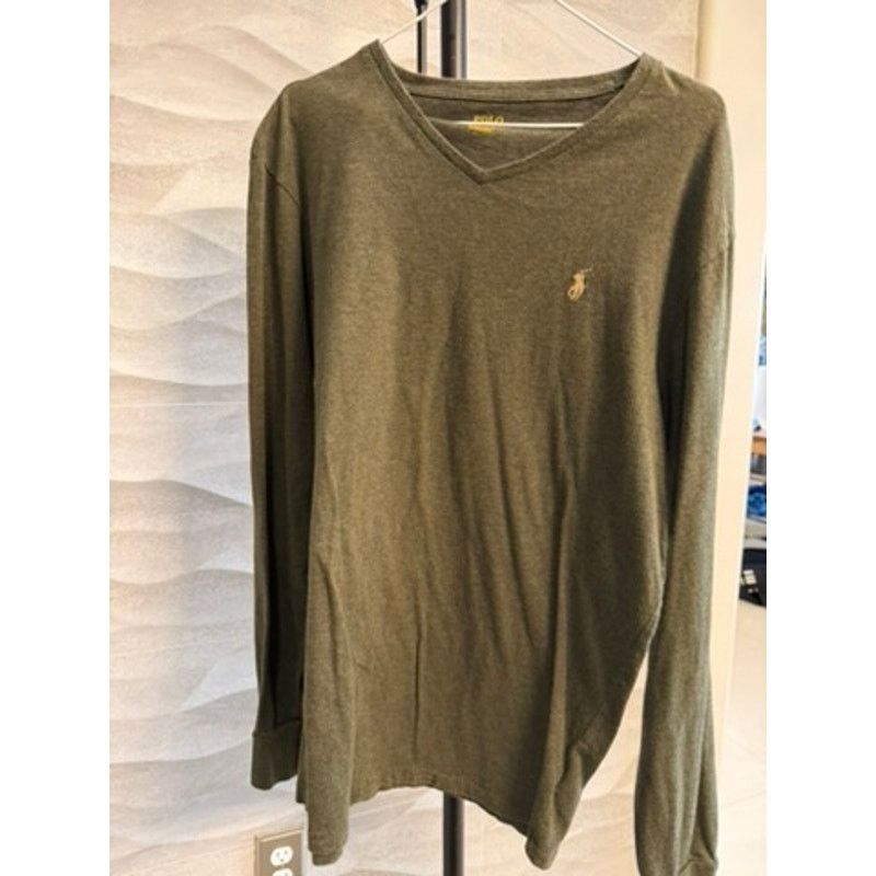 Ralph Lauren Ralph Lauren Green V -Neck Sweater Size US L / EU 52-54 / 3 - 3 Thumbnail