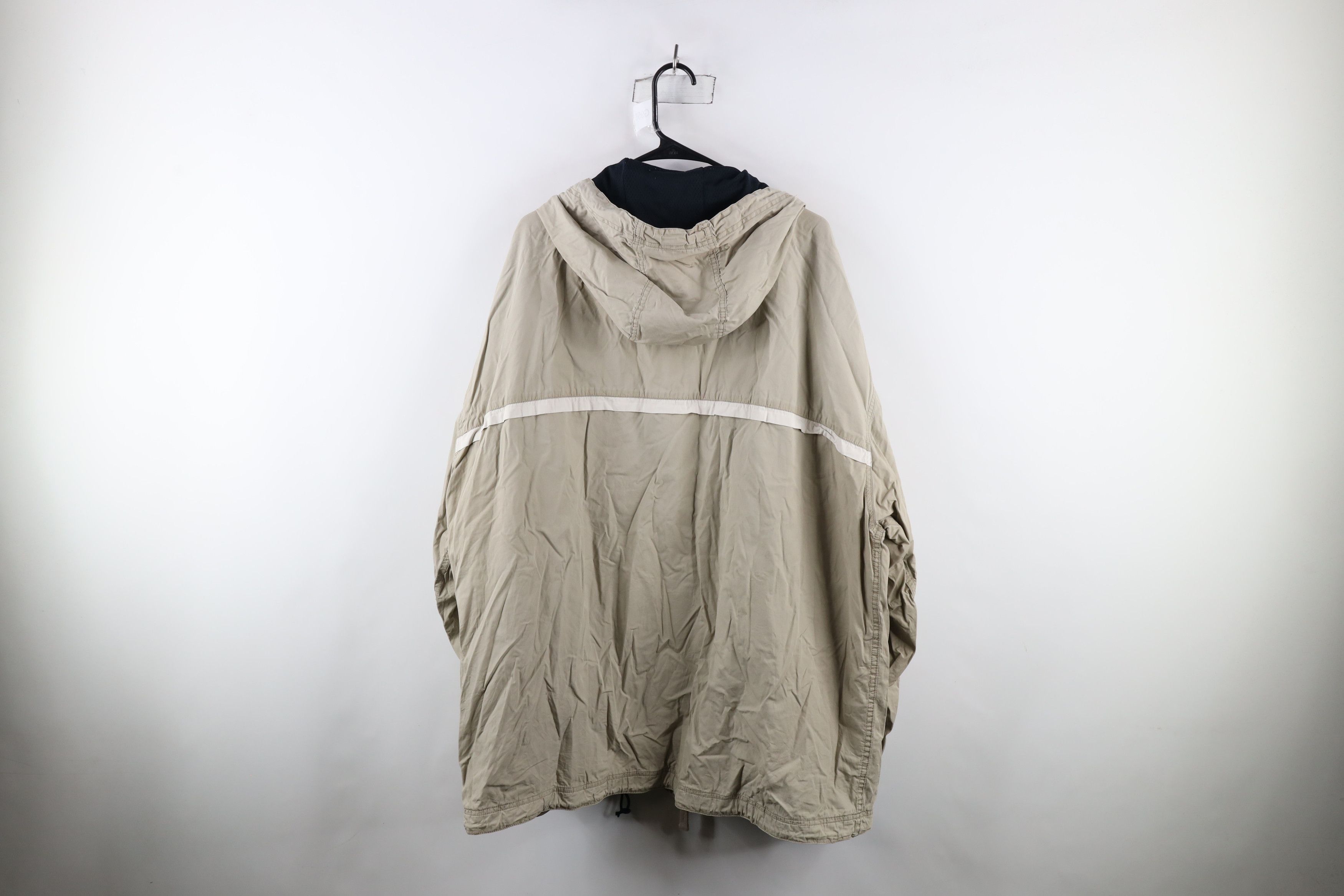Gap × Vintage Vintage 90s Gap Full Zip Hooded Windbreaker Jacket Beige Size US XXL / EU 58 / 5 - 12 Thumbnail