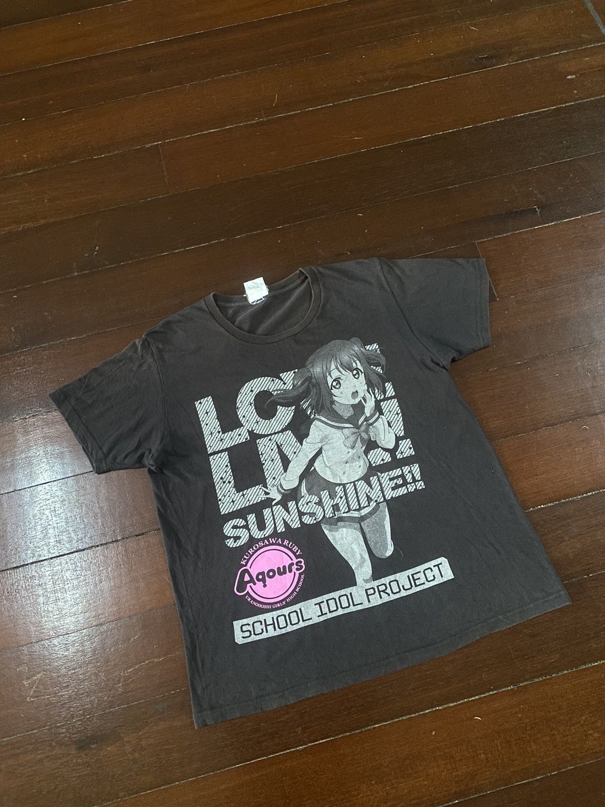 Anime × Japanese Brand × Vintage Vintage y2k school idol project love live sunshine black tee Size US L / EU 52-54 / 3 - 5 Thumbnail