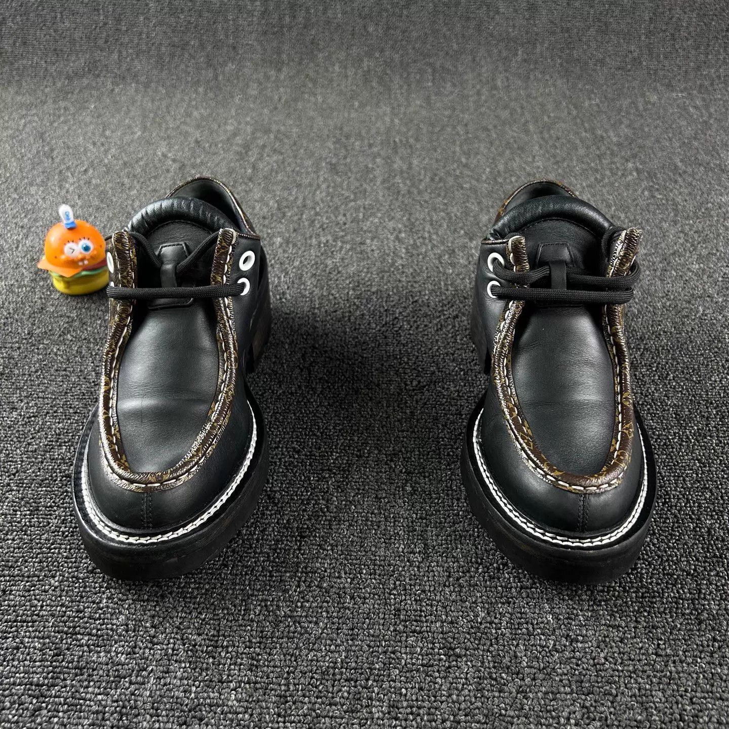 Louis Vuitton LV Platform Loafer Black Monogram EUR 36.5 Size US 6 / IT 36 - 2 Thumbnail