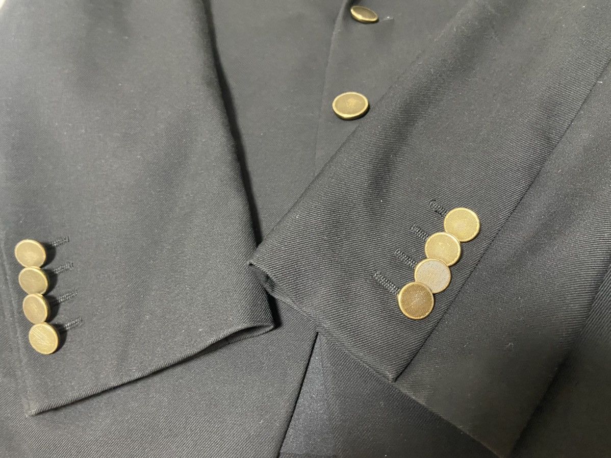 Saint Laurent Paris 50 Saint Laurent ss15 gold button wool blazer suit Size 50R - 6 Thumbnail