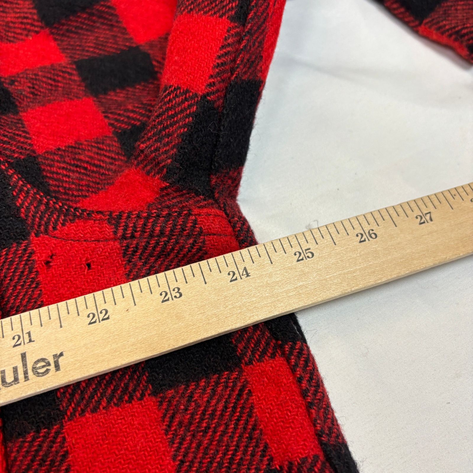Woolrich Woolen Mills Vintage 1940s Woolrich Buffalo Plaid Button Up Wool Shirt XL Size US XL / EU 56 / 4 - 5 Thumbnail