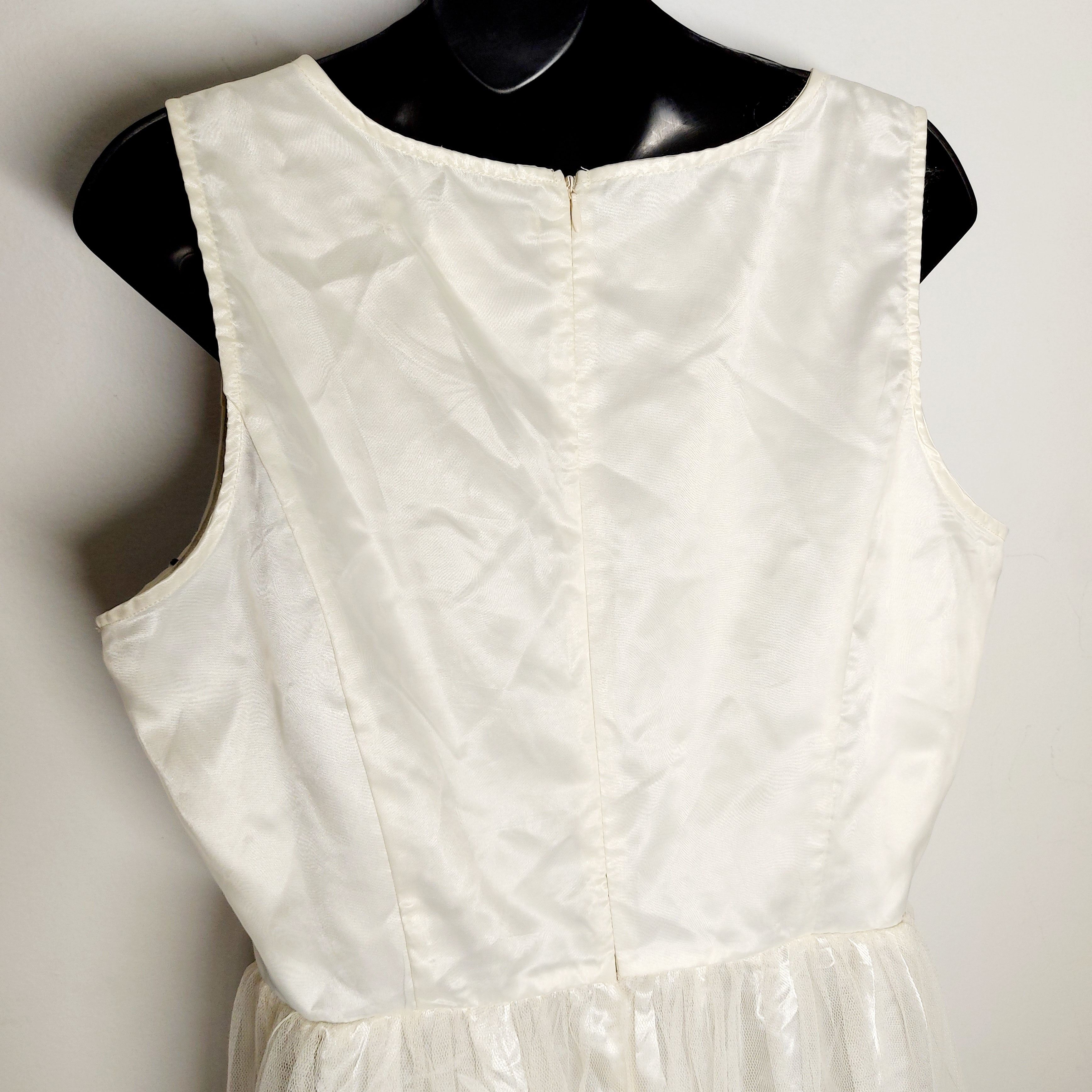 Vintage Vintage Dress American Rag Cie XL Fit & Flare Dress Beige Size XL / US 12-14 / IT 48-50 - 9 Thumbnail