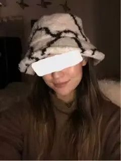 Other Faux Fur Fisherman Cap Fashion Striped Print Hat Size ONE SIZE - 4 Thumbnail