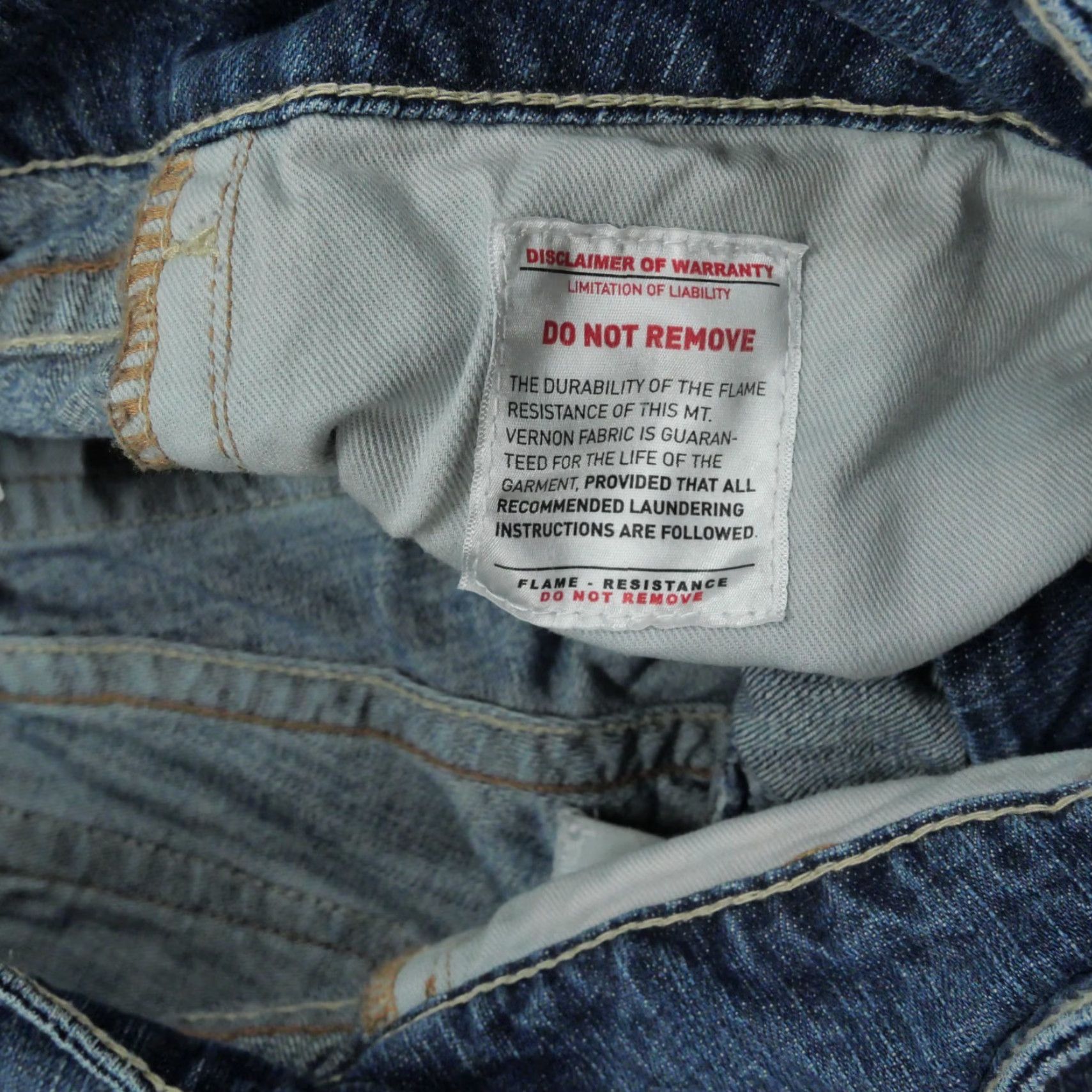 Ariat Ariat Jeans Womens 29 Blue Flame-Resistant Mid Rise Cropped Workwear 32x27 Size 29" - 6 Thumbnail