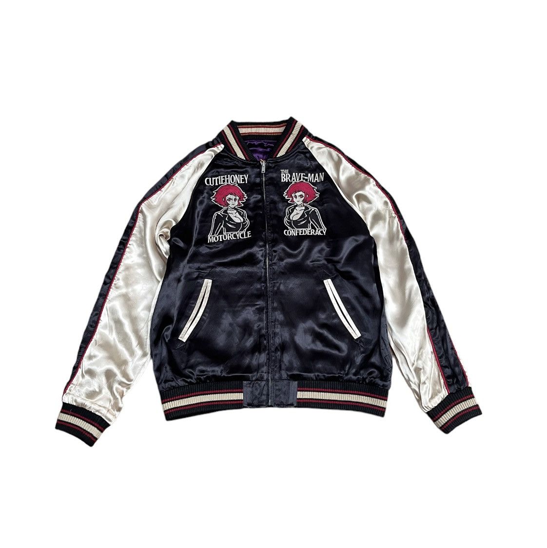 Anime Souvenir Jacket Sukajan The Brave Man x Cutie Honey Vi Size US M / EU 48-50 / 2 - 2 Thumbnail
