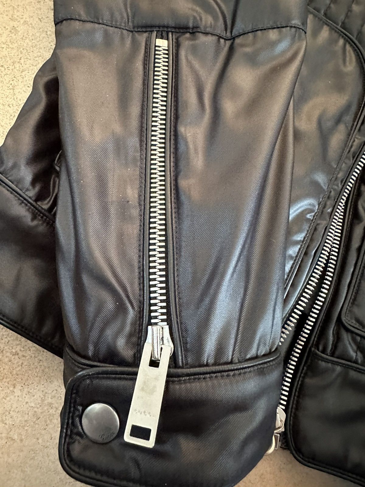 Gucci Gucci Tom Ford era Black Biker-Style Puffer Jacket - Archive Size US M / EU 48-50 / 2 - 10 Thumbnail