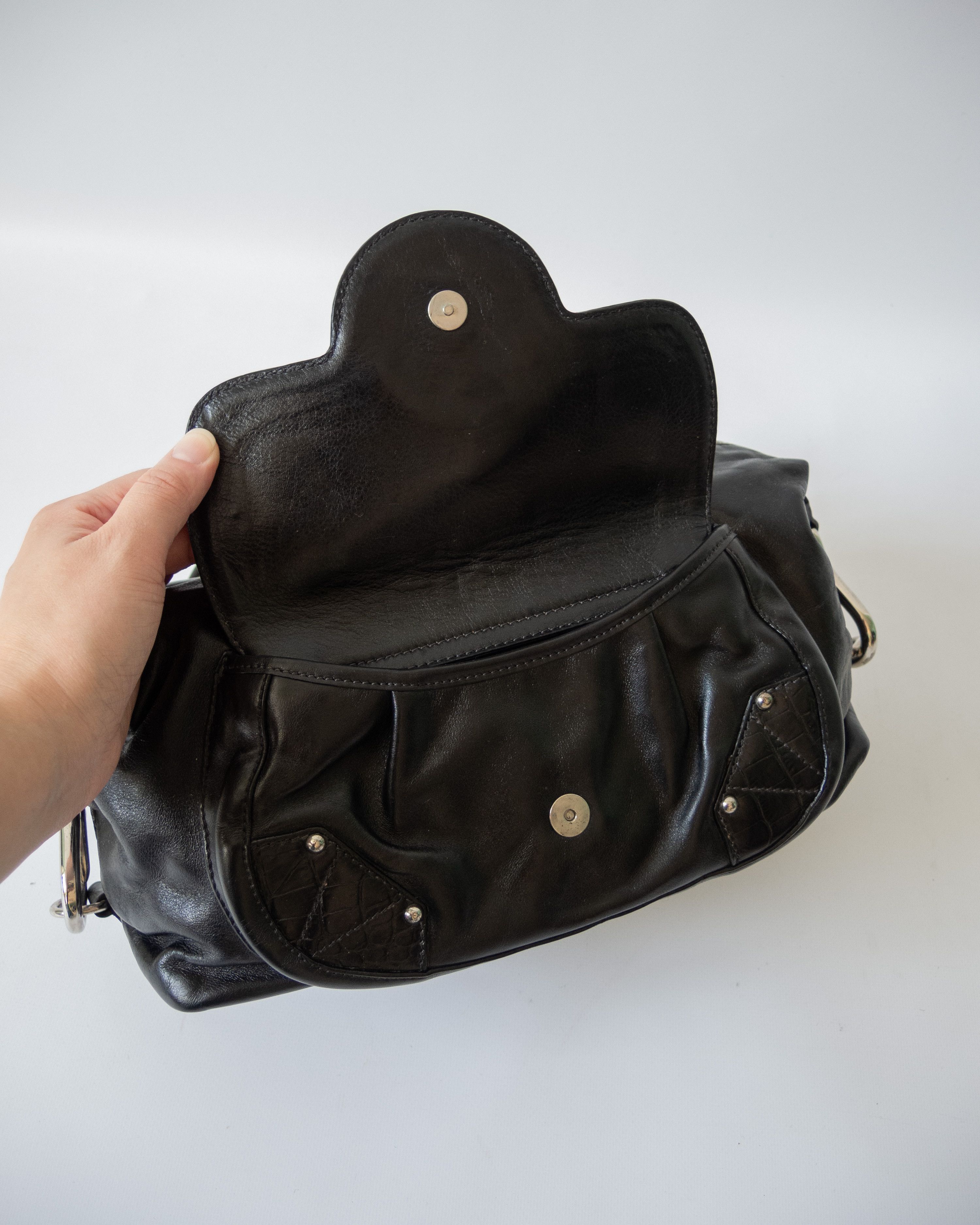 Versace Vintage Versus croco details handbag Size ONE SIZE - 9 Thumbnail