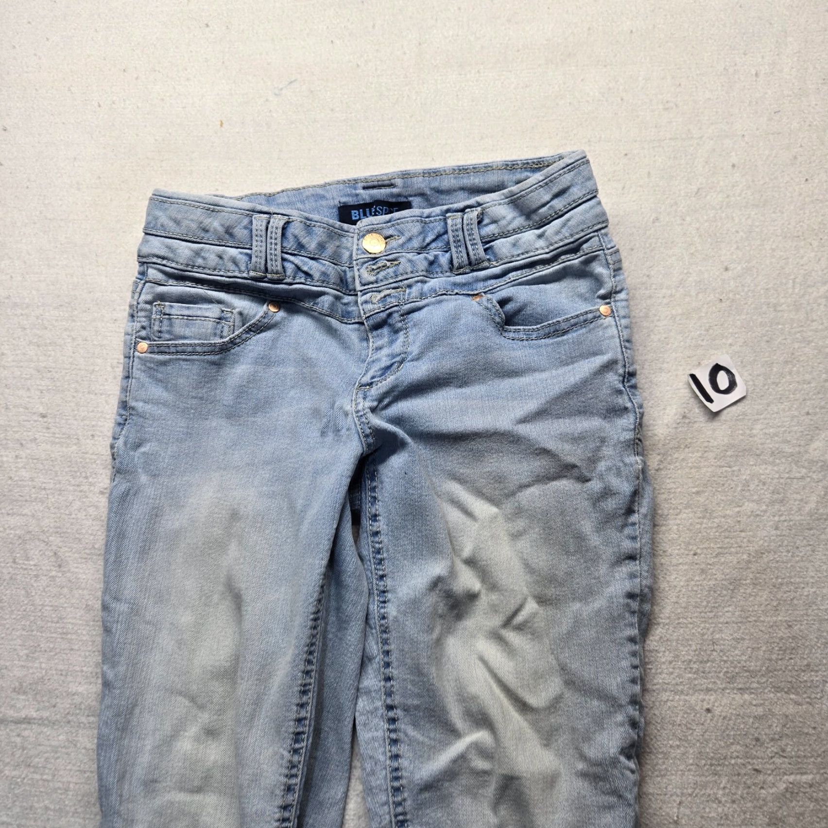 Denime Blue Spice Women's Skinny Denim Jeans Light Wash Size 5 Slim Fit 5-Pocket Pants Size 27" / US 4 / IT 40 - 2 Thumbnail
