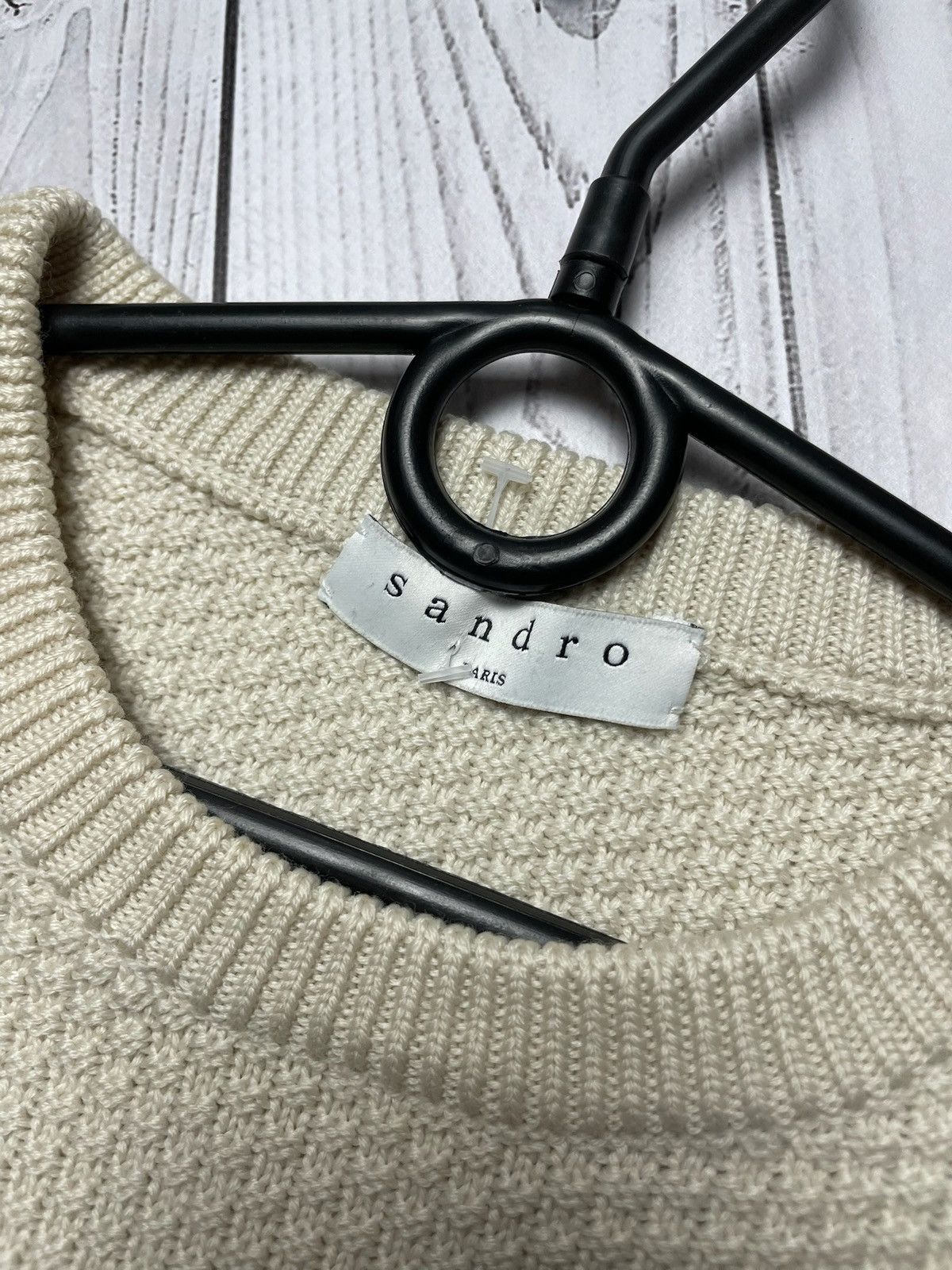 Sandro × Vintage Vintage Sandro sweater size L knitted stains Size US L / EU 52-54 / 3 - 3 Thumbnail