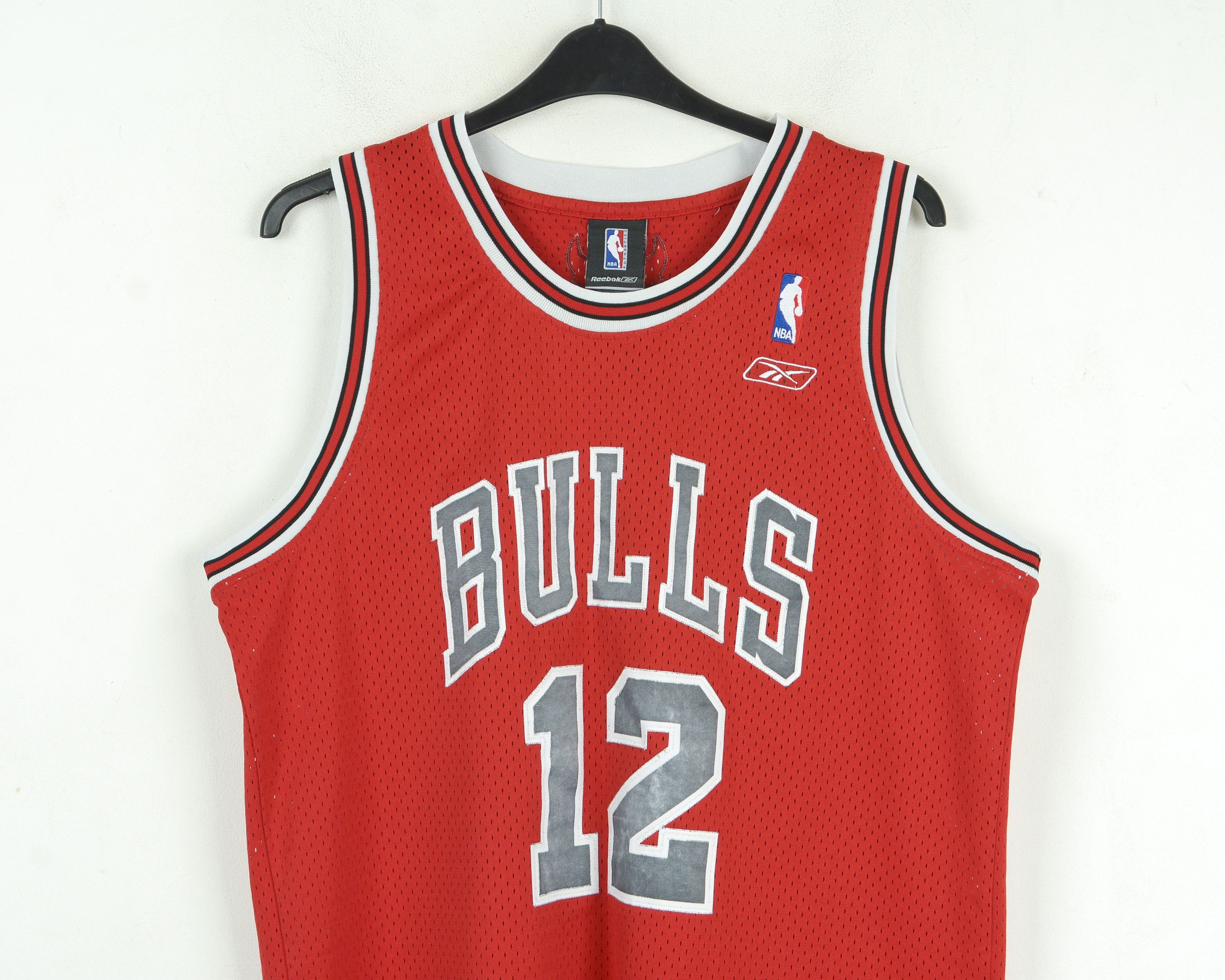 NBA Chicago Bulls Mens L +2 Away Jersey Shirt Kit #12 Hinrich Size US L / EU 52-54 / 3 - 3 Thumbnail
