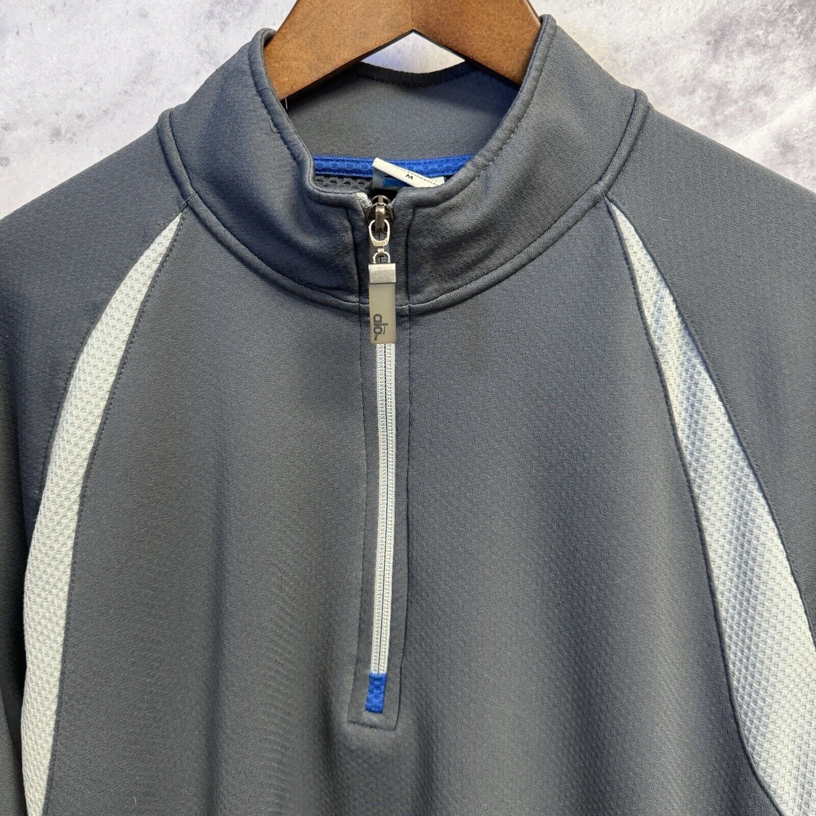 Alo Alo Cool Fit Jacket Adult Medium Gray 1/2 Zip Athletic Worko Size US M / EU 48-50 / 2 - 3 Thumbnail