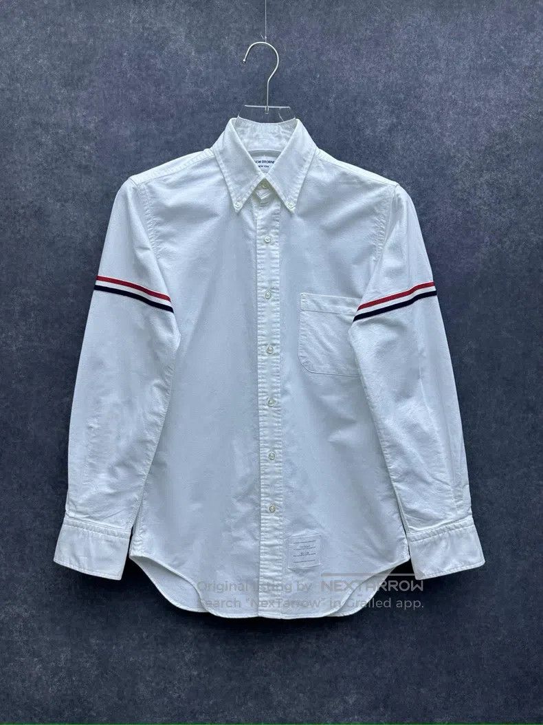 Thom Browne Thom Browne Striped short-sleeve T-shirt Size US XS / EU 42 / 0 - 1 Thumbnail