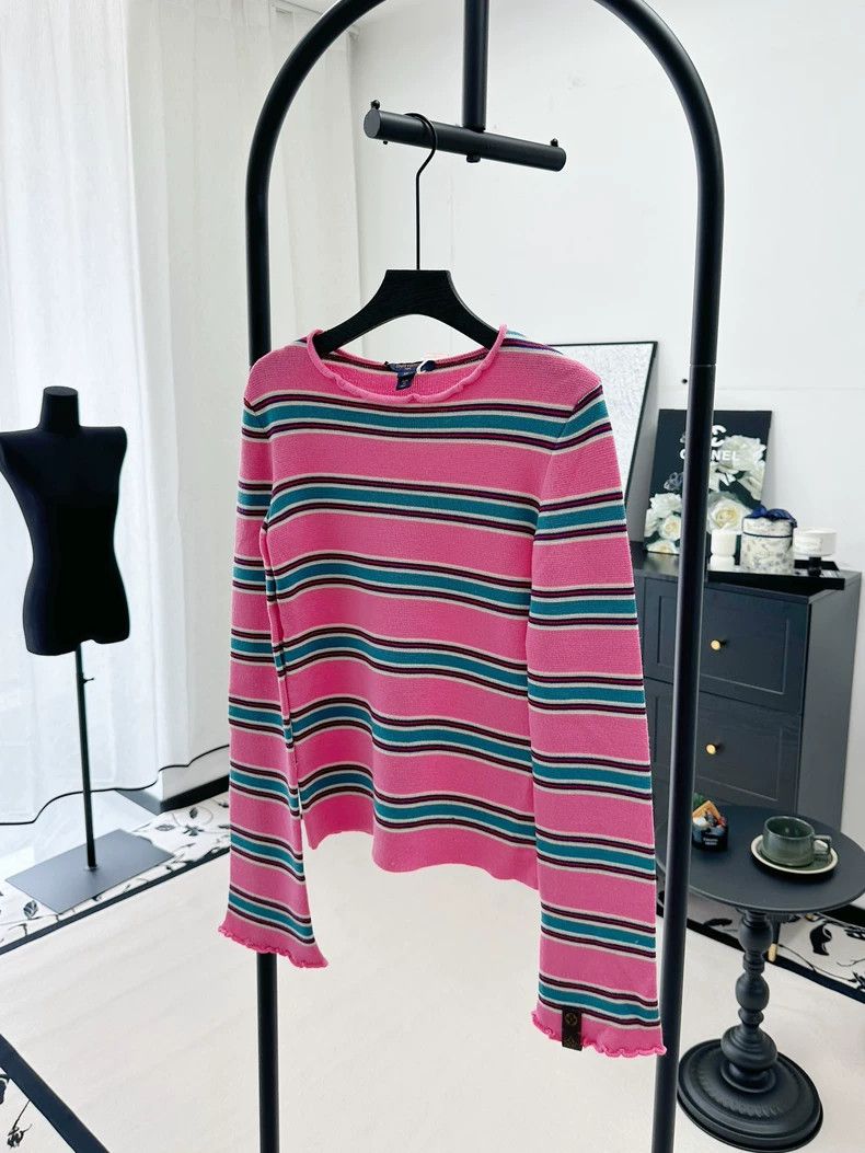 Louis Vuitton Louis Vuitton Pink striped sweater Size XS / US 0-2 / IT 36-38 - 2 Thumbnail