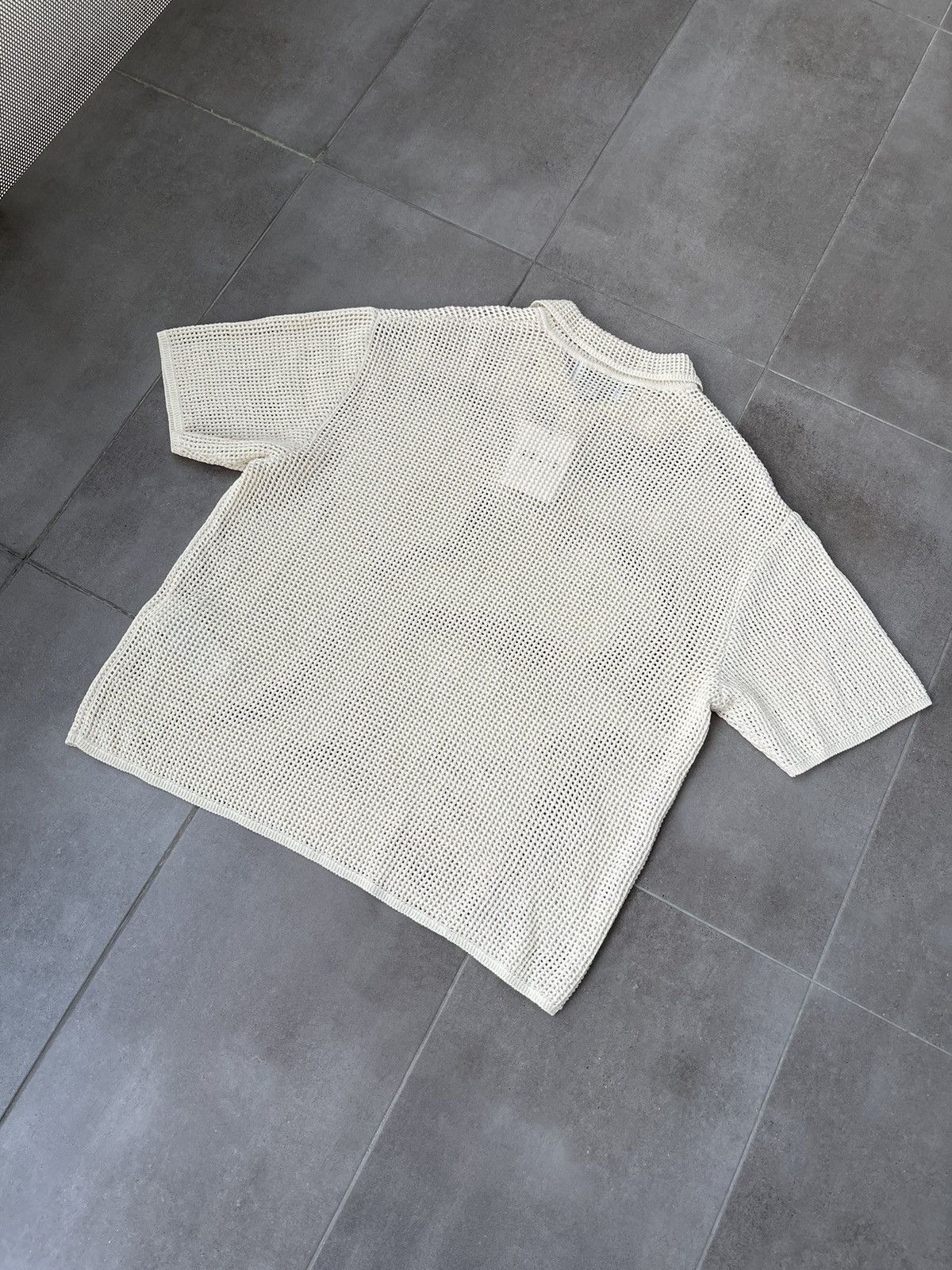 Wooyoungmi !DS! SS23 Solid Homme Knitted Beige Polo T-Shirt Size US M / EU 48-50 / 2 - 13 Thumbnail